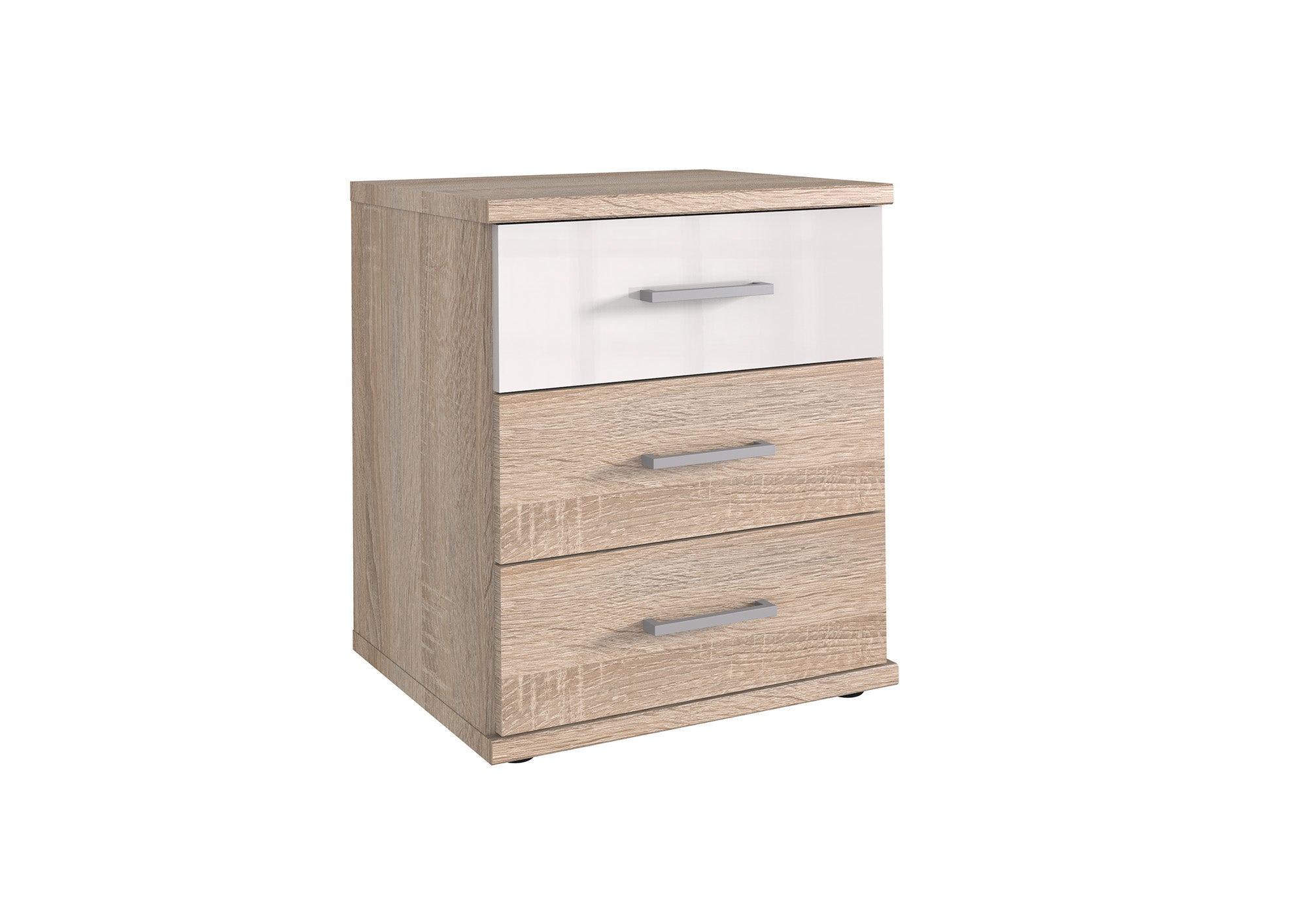 Wimex - Commode Greven - 111317 - Blanc/Chêne brut - 46x58x40cm