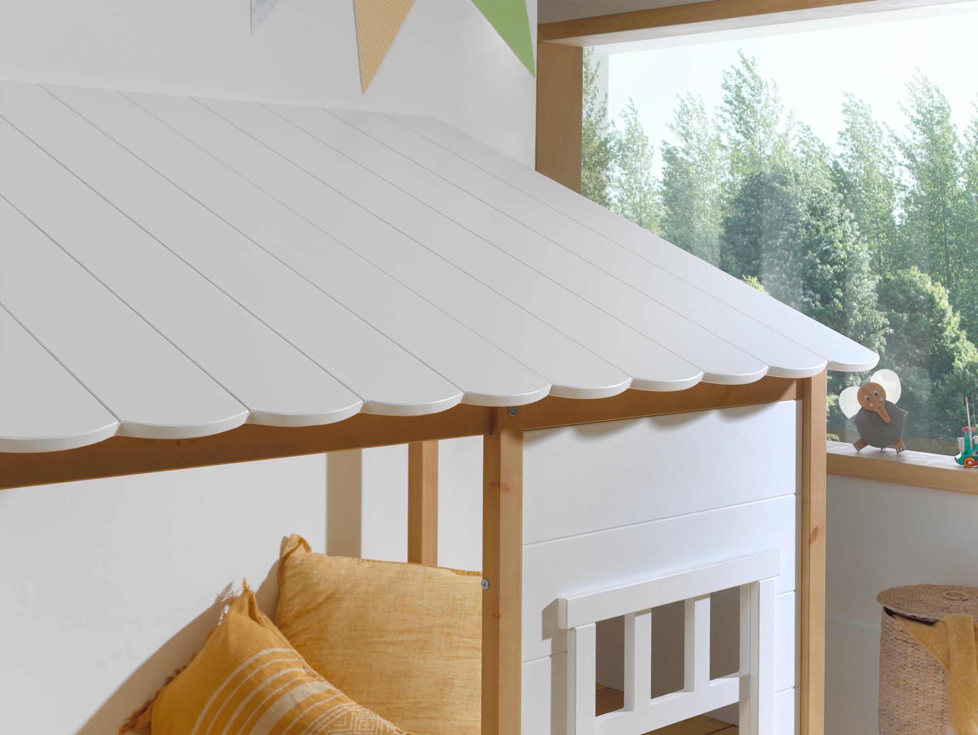 Deze Housebed-combinatie bestaat uit een huisbed en een bedlade