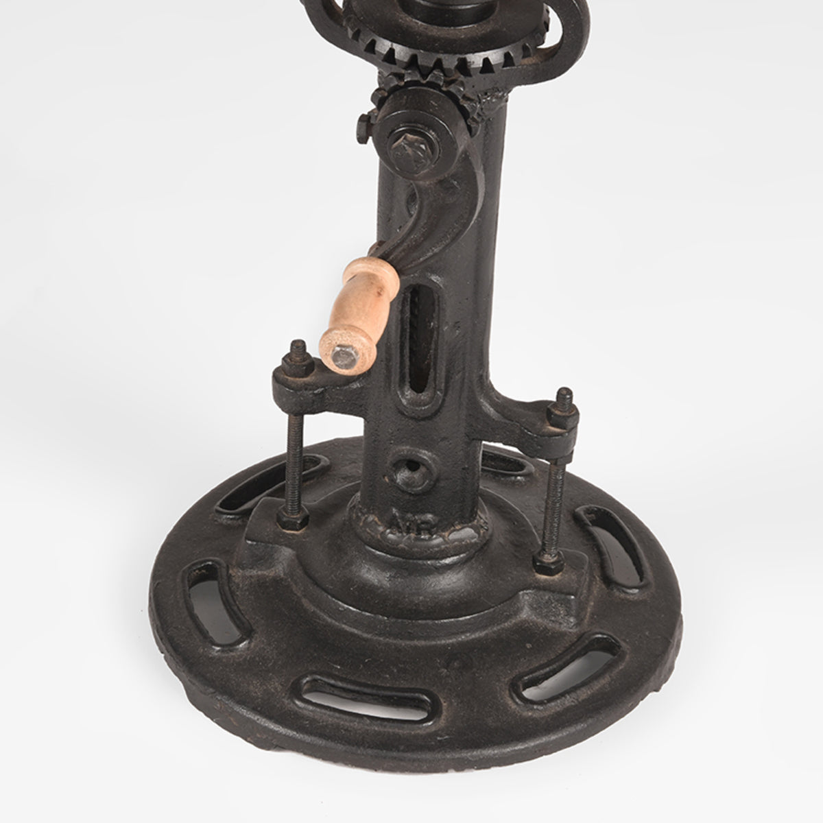 LABEL51 - Tabouret Gautan - Brut - Bois de manguier - 48x32 cm