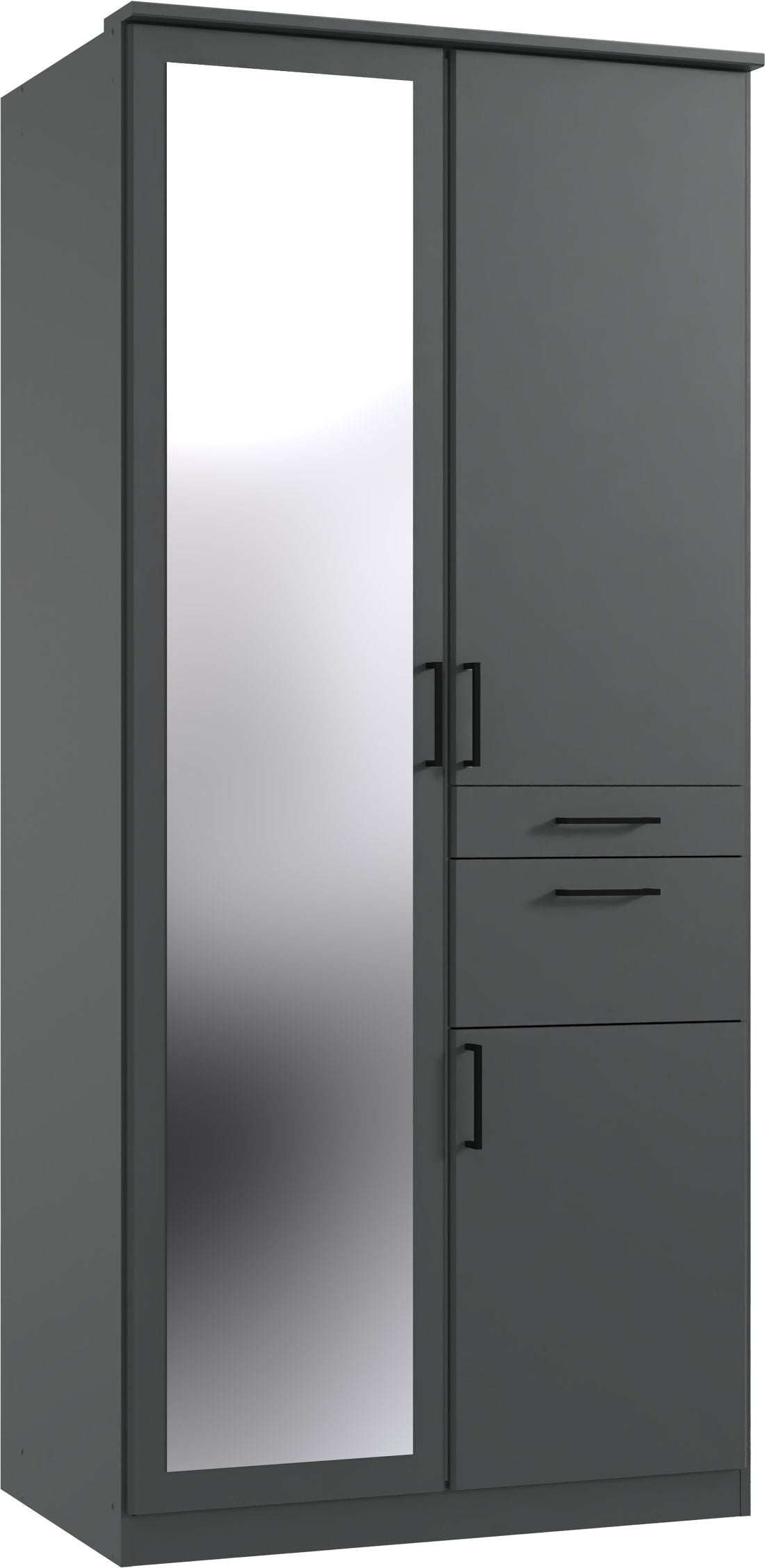 Wimex - Kleerkast Hennef - T21573 - Grafiet - 90x199x58cm