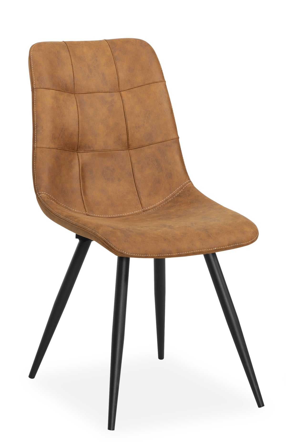 Maxfurn - Eetkamerstoel Peak - Stof - Cognac - 88x48x65 cm