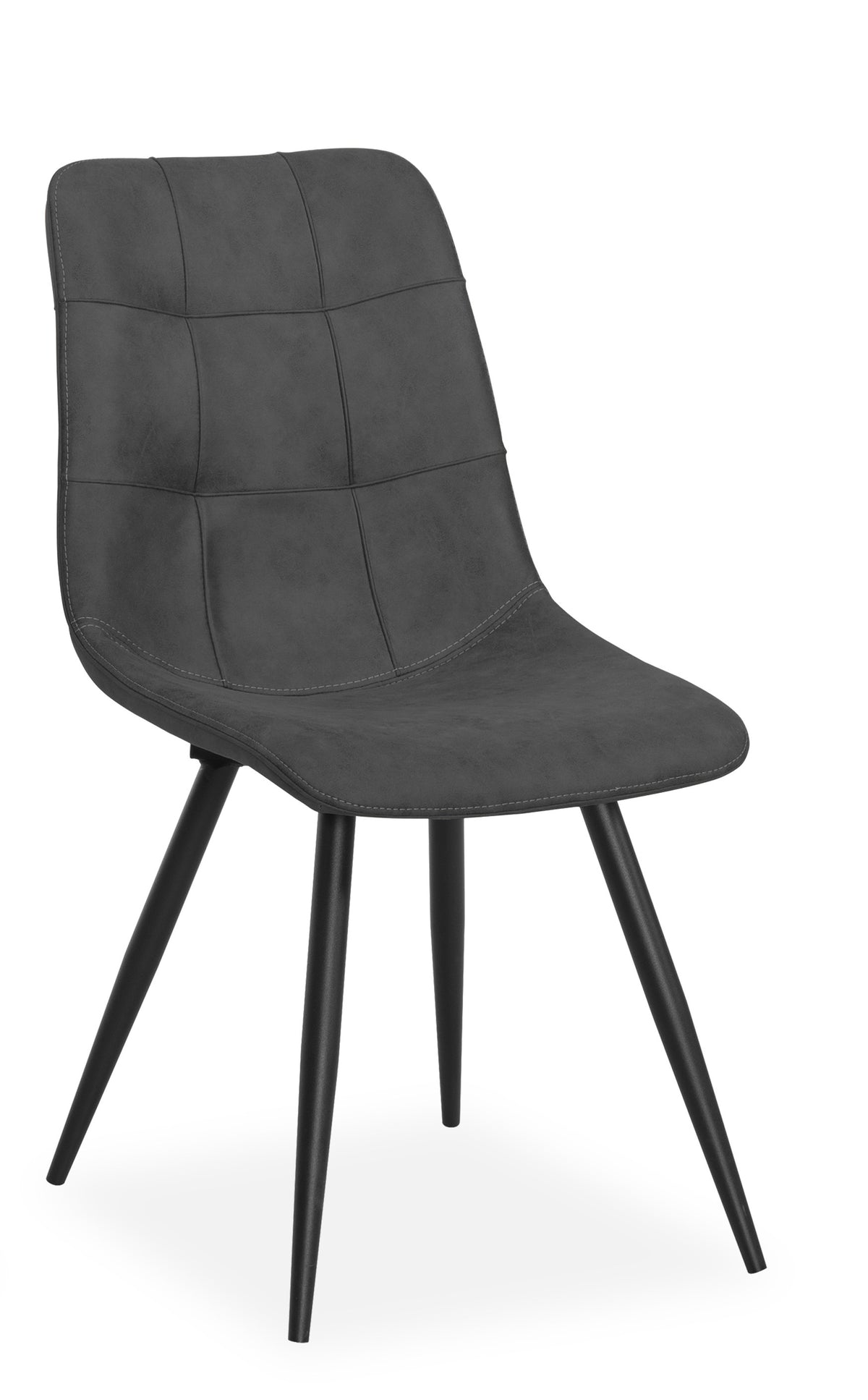 Maxfurn - Eetkamerstoel Peak - Stof - Anthracite - 88x48x65 cm