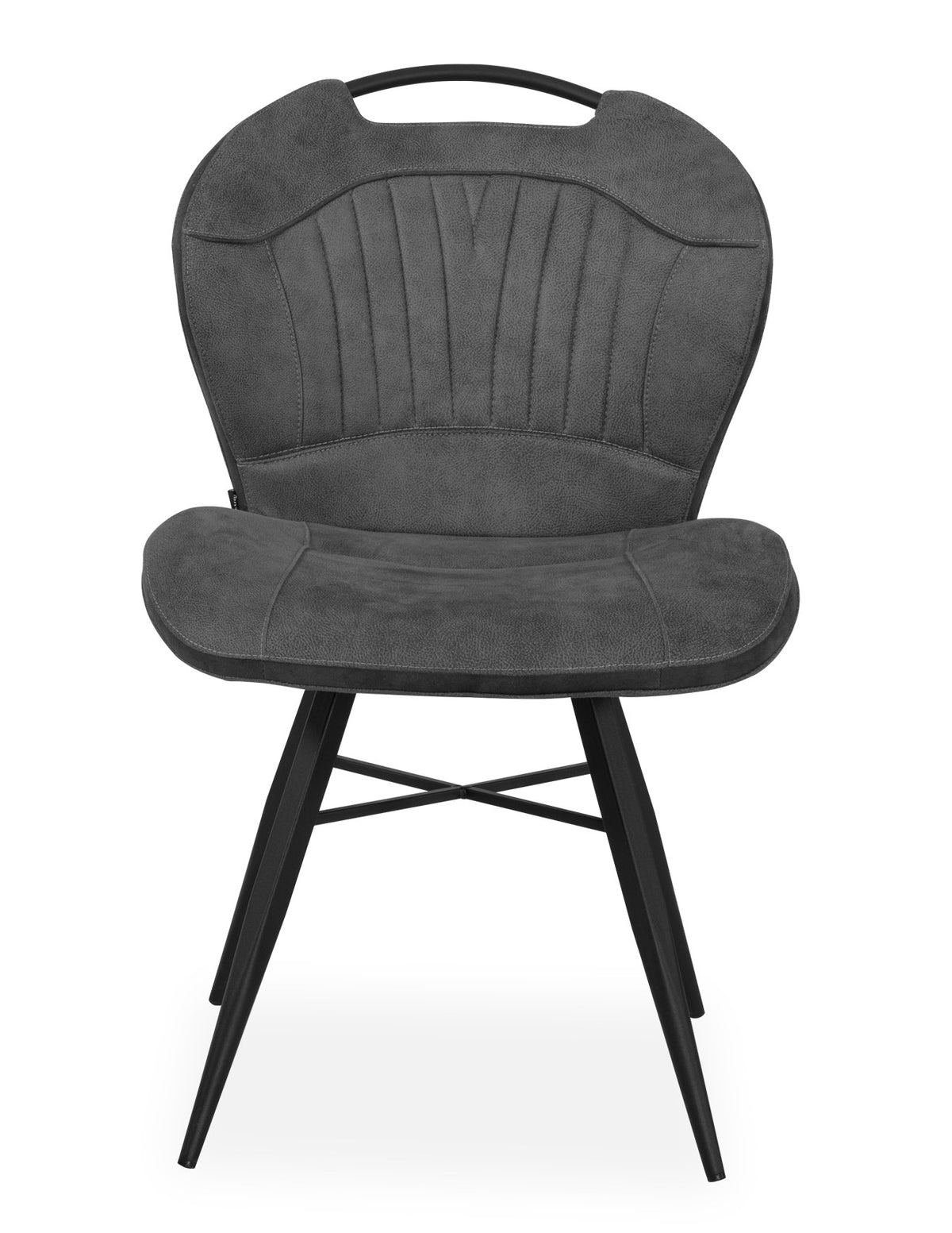 Maxfurn - Eetkamerstoel Splash - Stof - Luxor Anthracite - 87x54x62cm