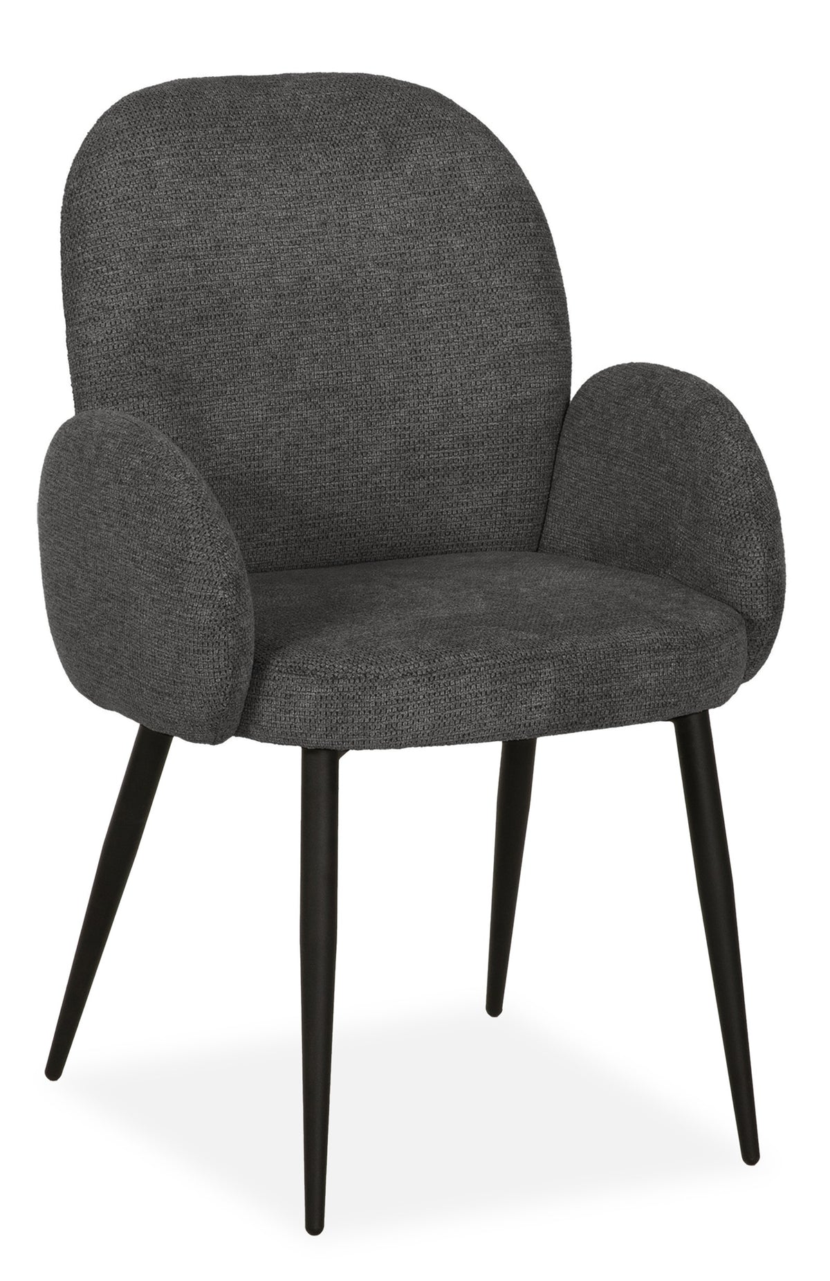 Maxfurn - Eetkamerstoel Rebound - Stof - Art Anthracite - 91 x 62 x 63 cm