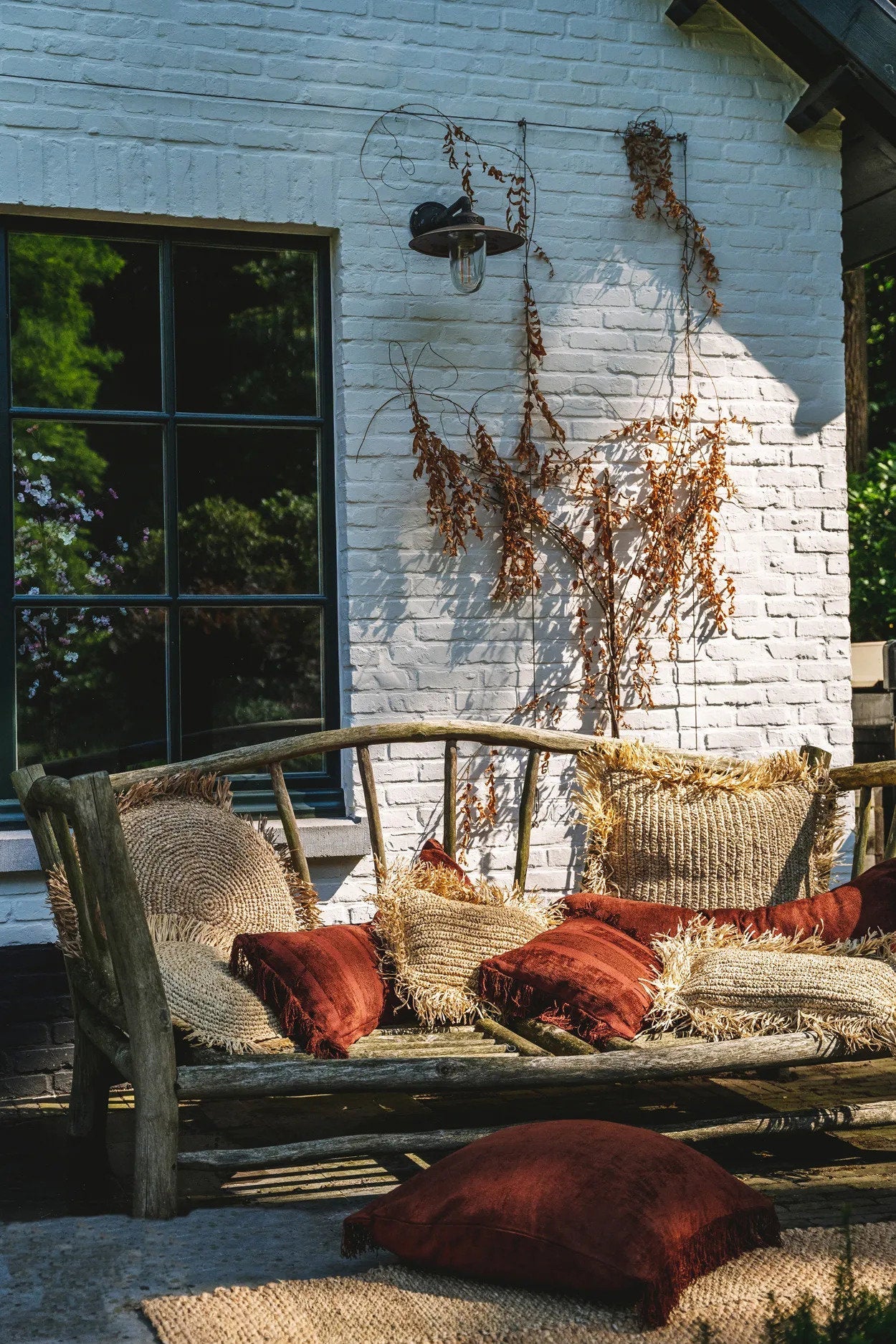 BB - Kussenhoes Oh My Gee - Bordeauxrood fluweel - 30x50