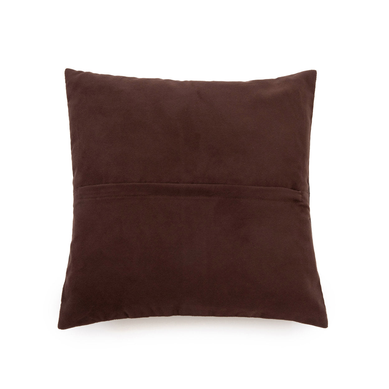 BB - Kussenhoes vierdelige leren  - Choco - 40x40