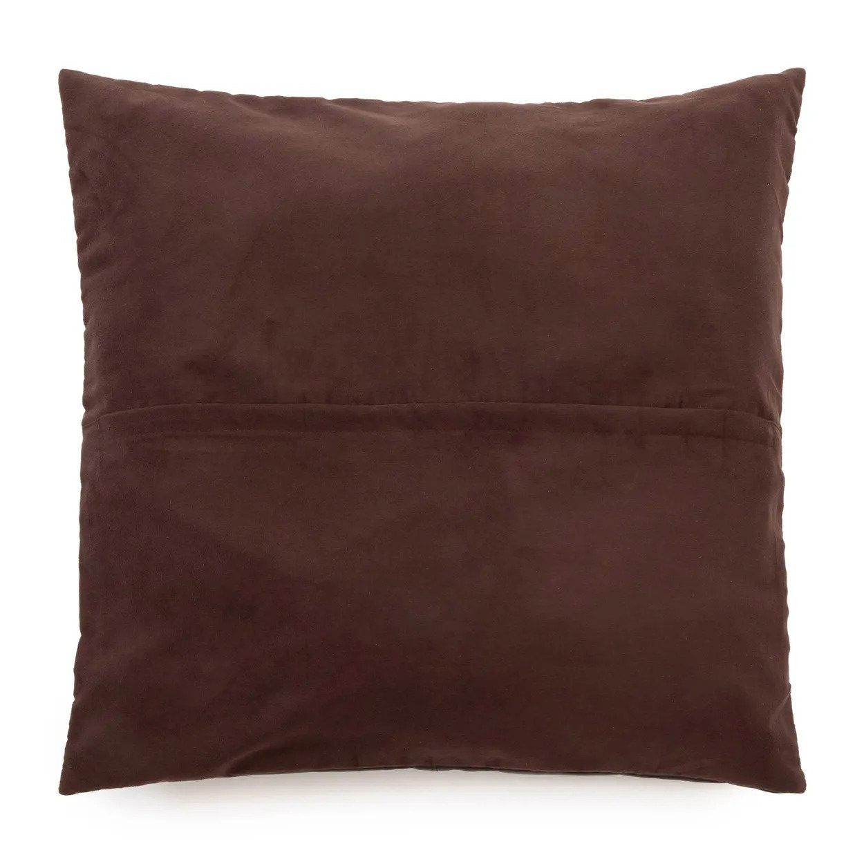 BB - Kussenhoes vierdelige leren - Choco - 60x60