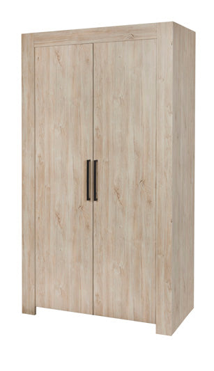 GBO - Kleerkast 2 draaideuren Ivy - Beach Oak - 118x59,5x220cm