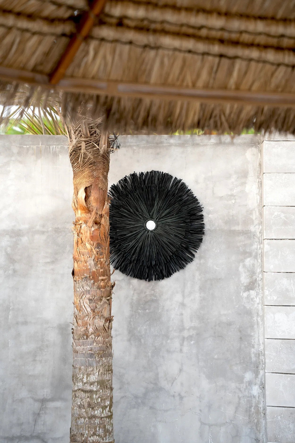 BB - Wanddecoratie Raffia Juju - Zwart