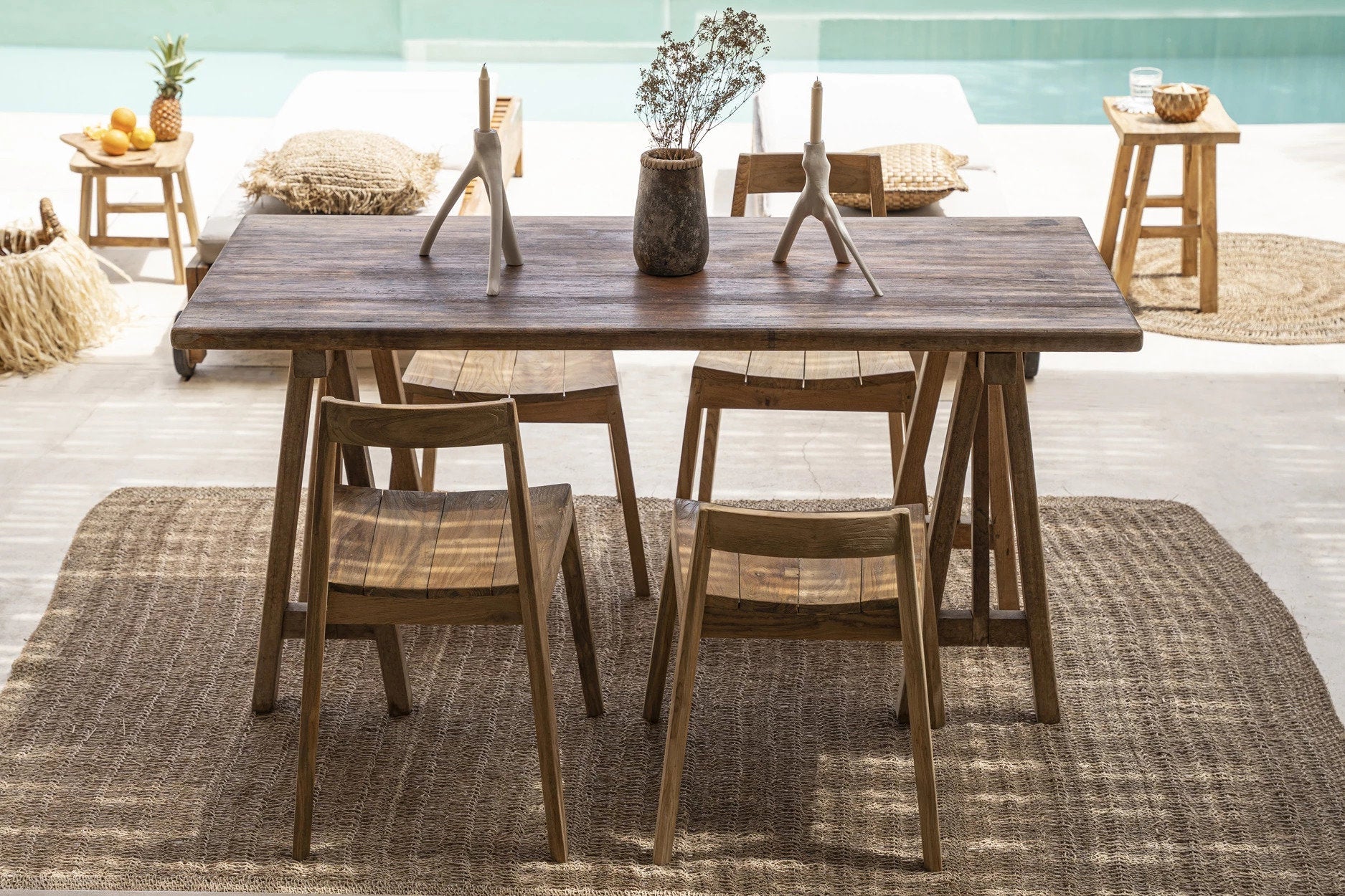 BB - Kaarsenhouder Triple Twig - Wit