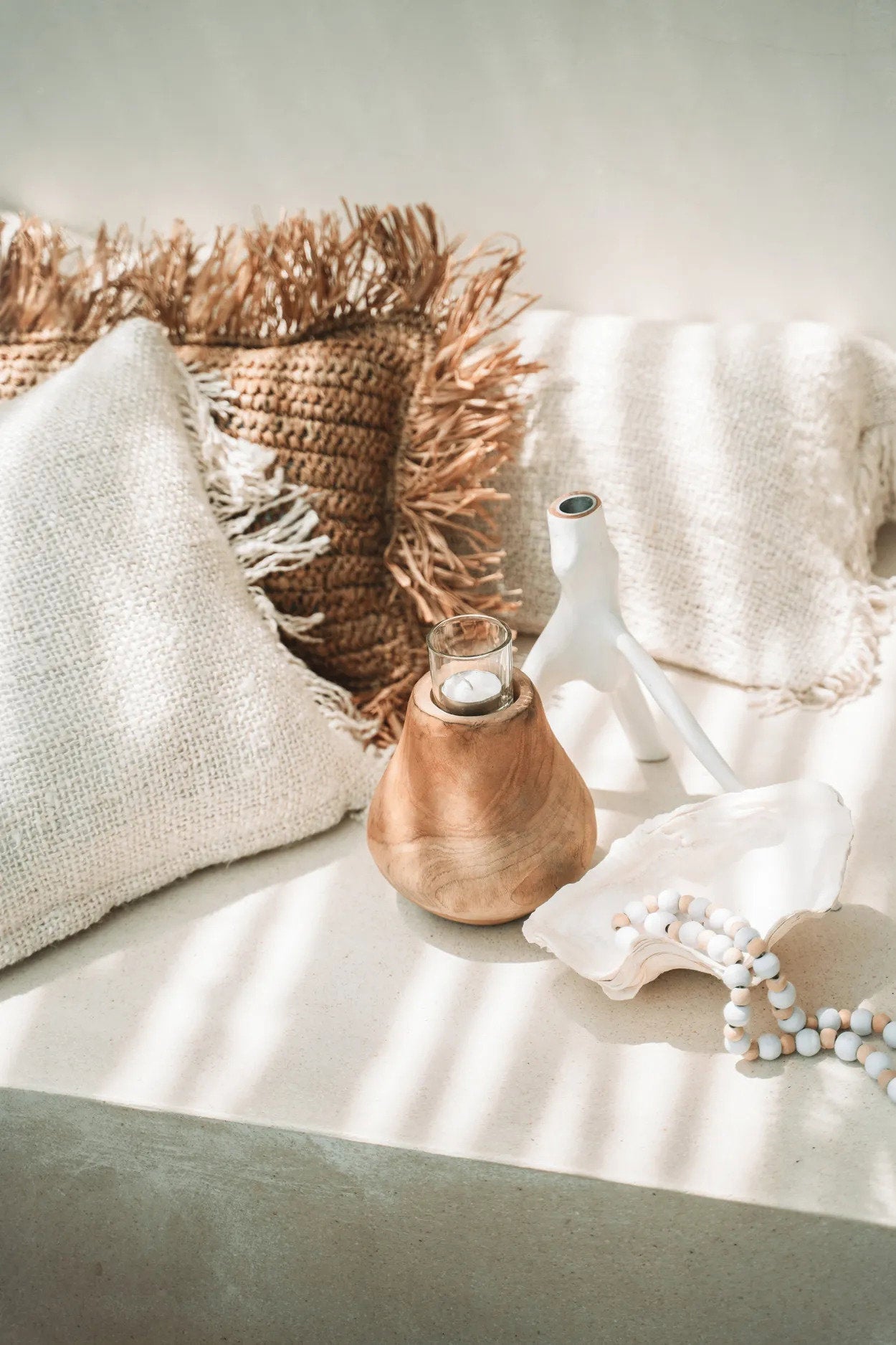 BB - Kaarsenhouder Triple Twig - Wit