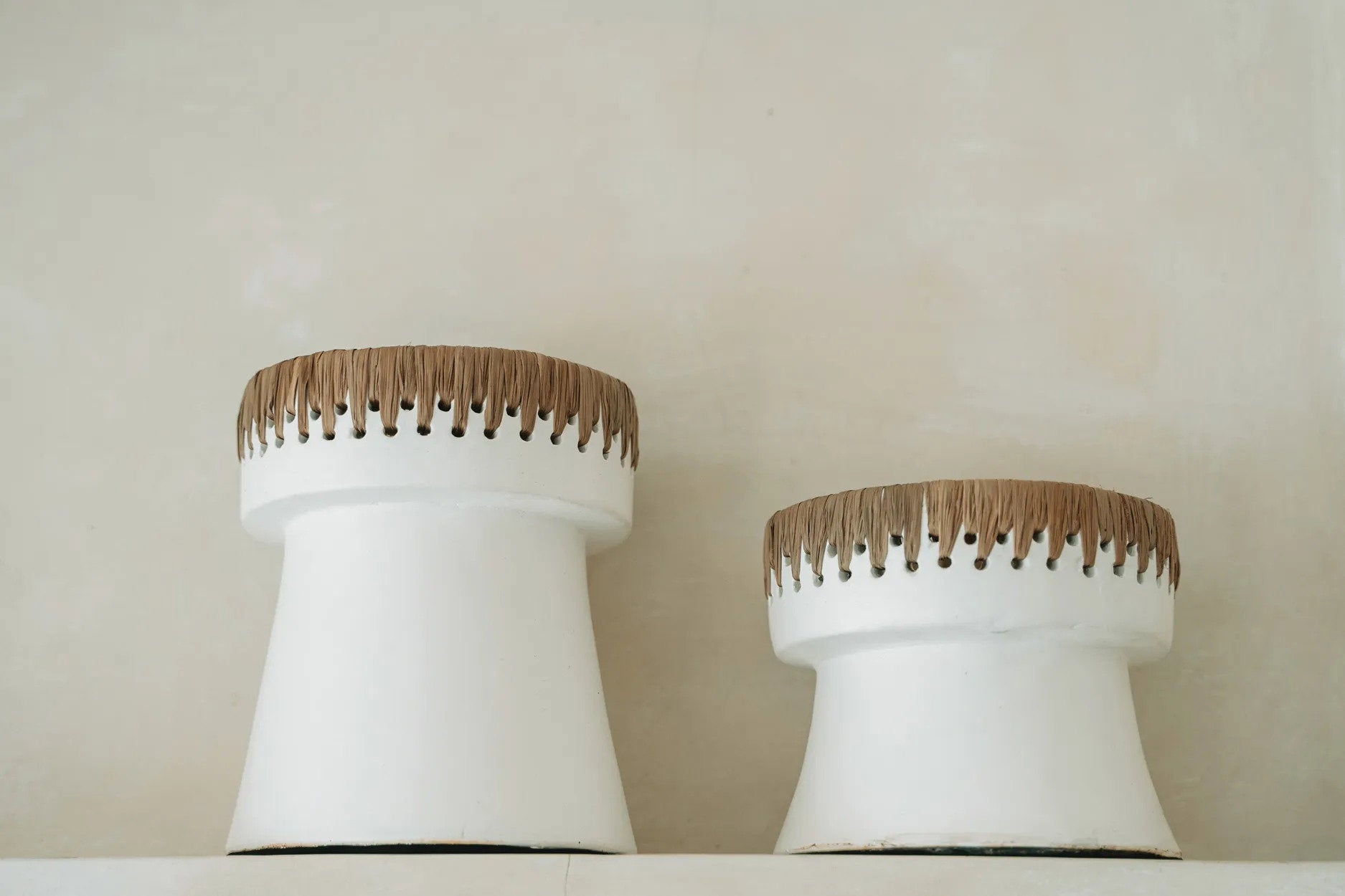 BB - Kaarsenhouder The Pretty - Wit Natuurlook - S