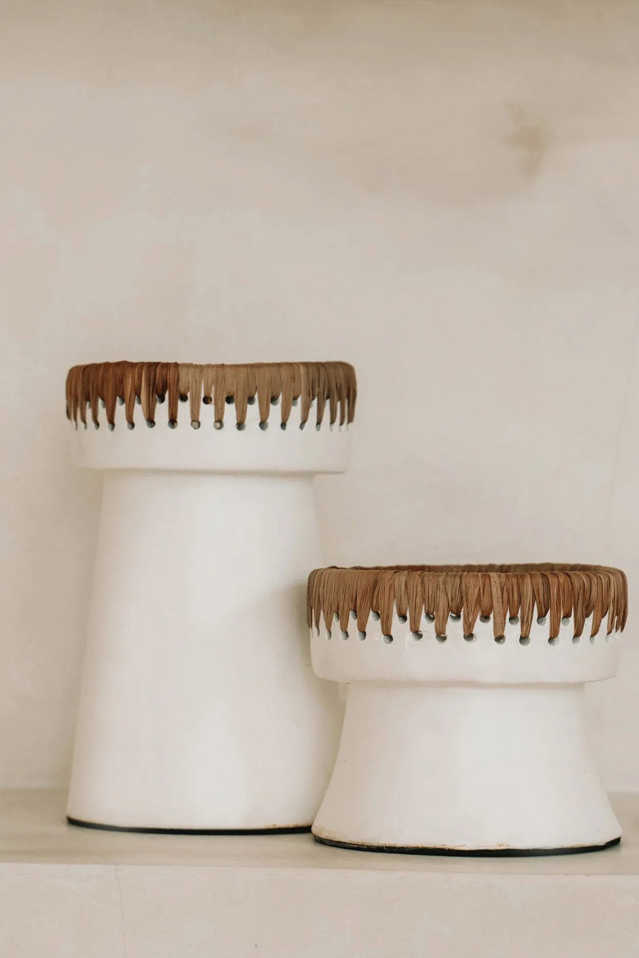 BB - Kaarsenhouder The Pretty - Wit Natuurlook - S