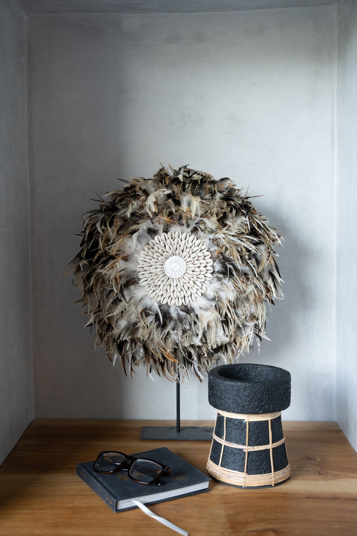 BB - Kaarsenhouder The Serene - Zwart Natuurlook - M