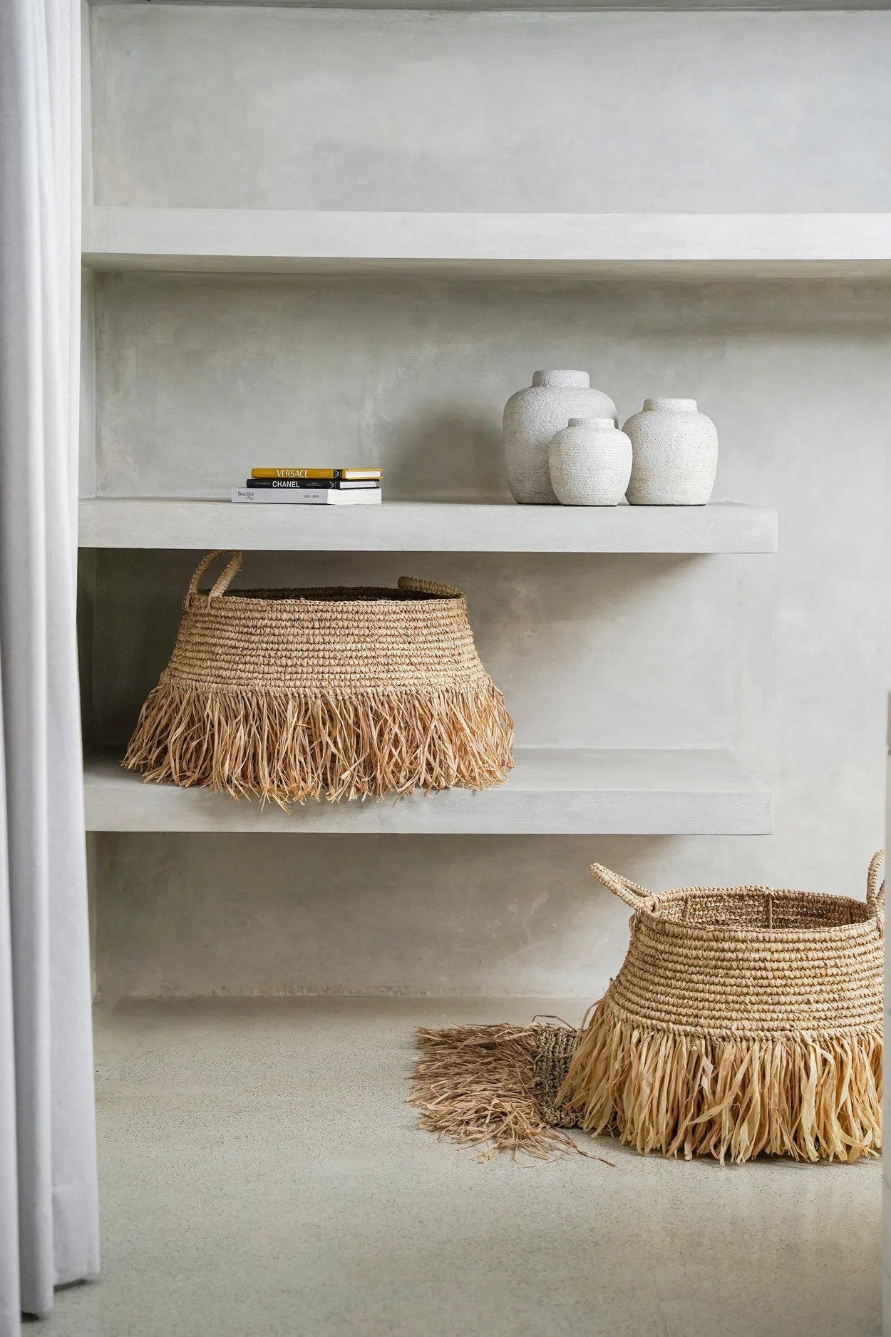 BB - Mand Raffia Deluxe - Natuurlook - Medium