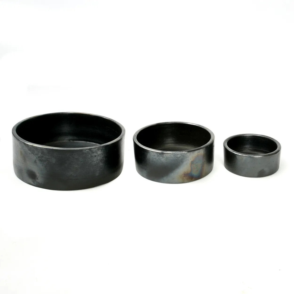 BB - Schaal Burned Cylinder  - Zwart - Set van 3