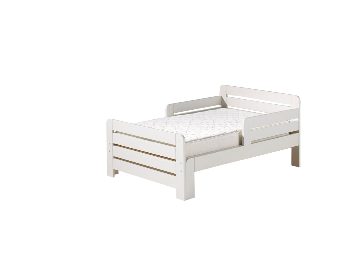 Vipack - Doorgroeibed JUMPER - Met matras - Wit - 90x200 cm