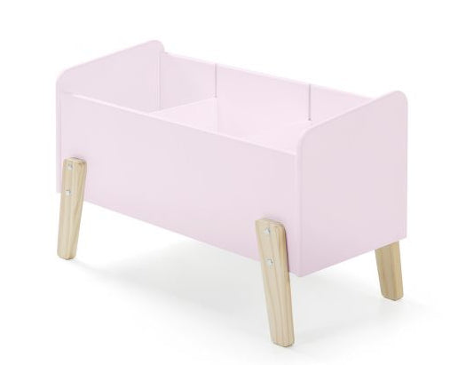 Deze KIDDY combinatie in roze bestaat uit een bed (90x200), nachtkastje en speelkoffer.
