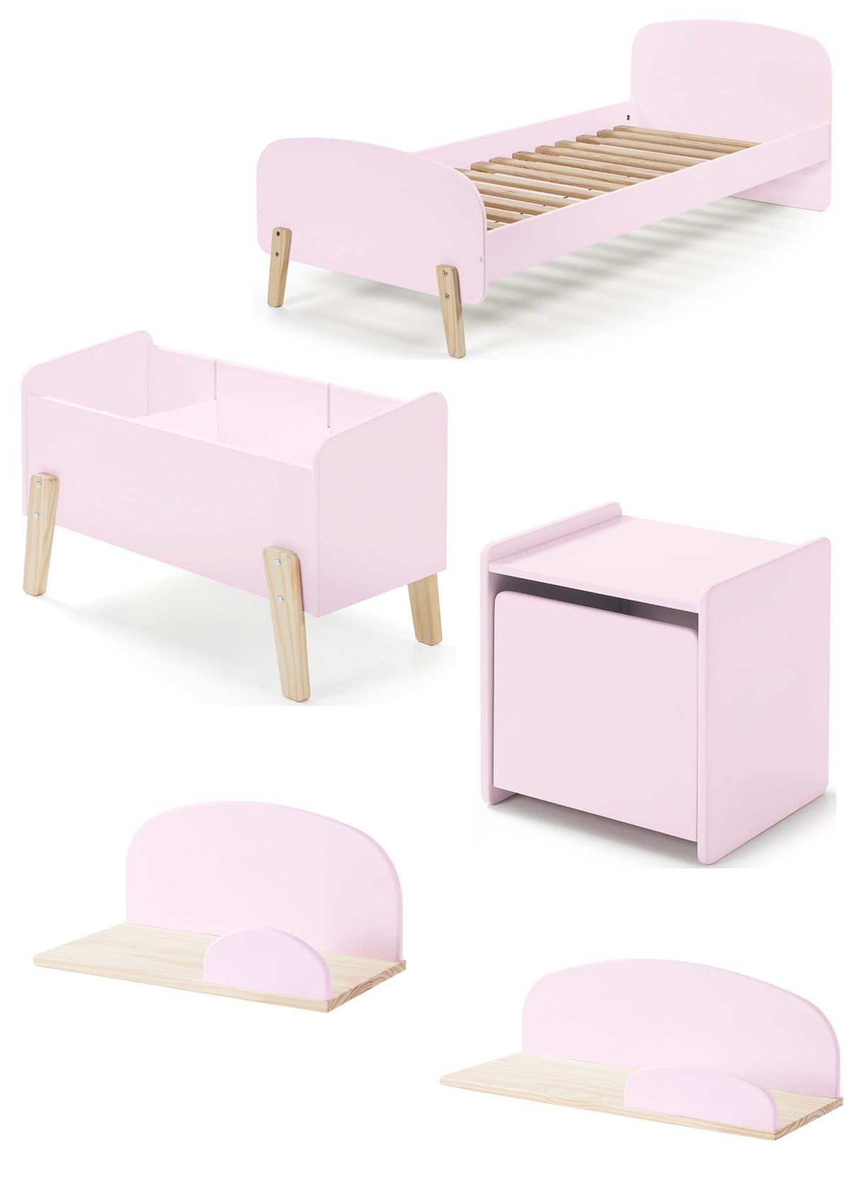 Vipack - Jeugdkamer KIDDY - Oudroze