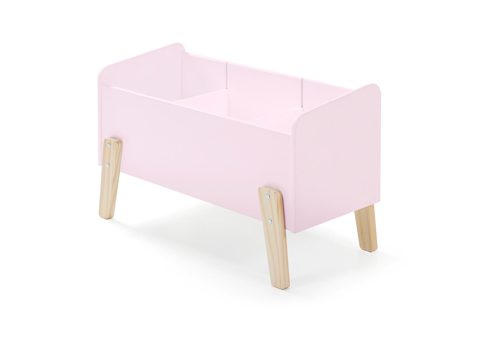 Deze KIDDY combinatie in roze bestaat uit een bed (90x200) met nachtkastje, 2 hangplankjes (45 en 65 cm), uitvalbeveiliging en speelkoffer.