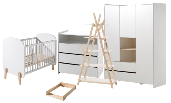 Vipack - Babykamer KIDDY - Wit