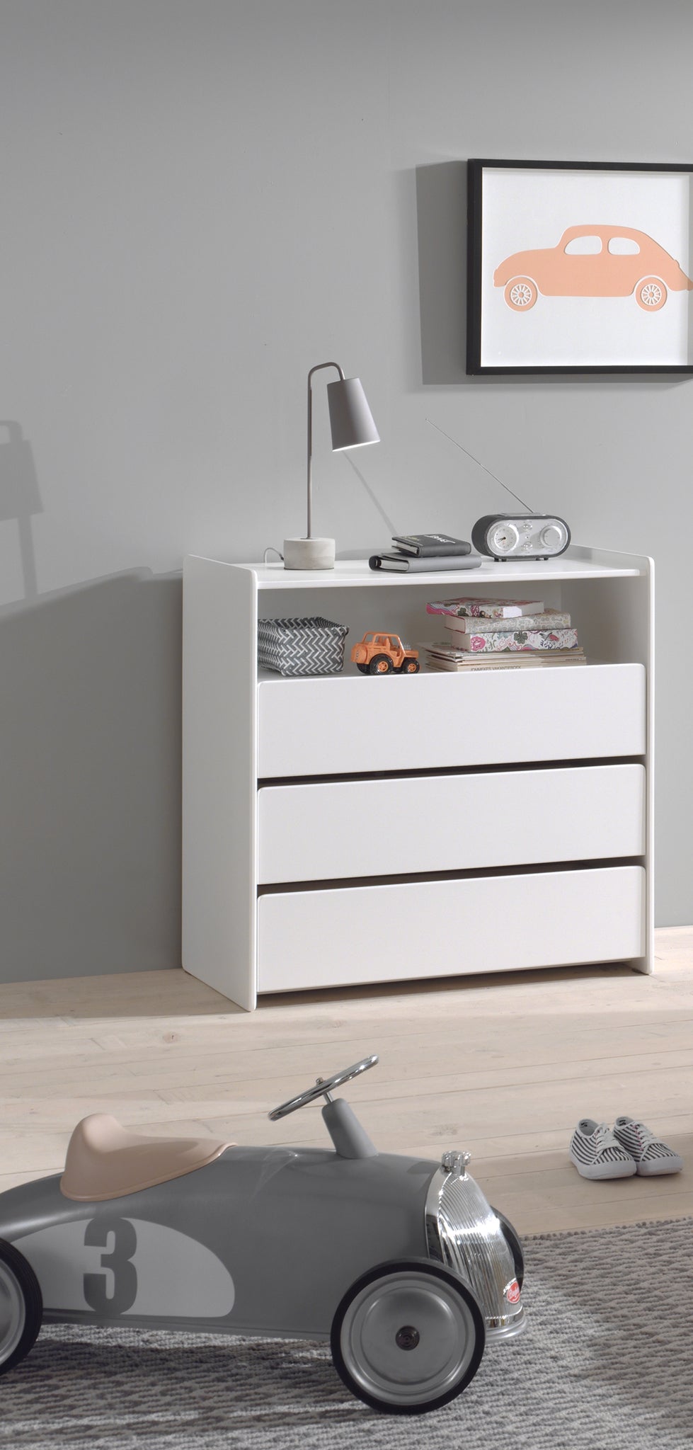 KIDDY commode 3 lades wit *