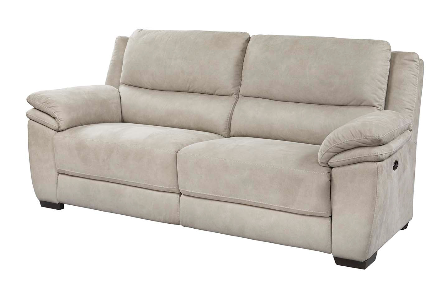 GBO - 3 Zit relax electrisch Kilimanjaro - Stof / Stof Antraciet - 216x98.0x90cm