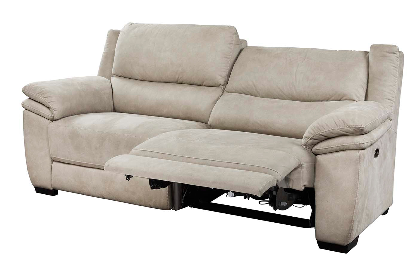 GBO - 3 Zit relax electrisch Kilimanjaro - Stof / Stof Antraciet - 216x98.0x90cm