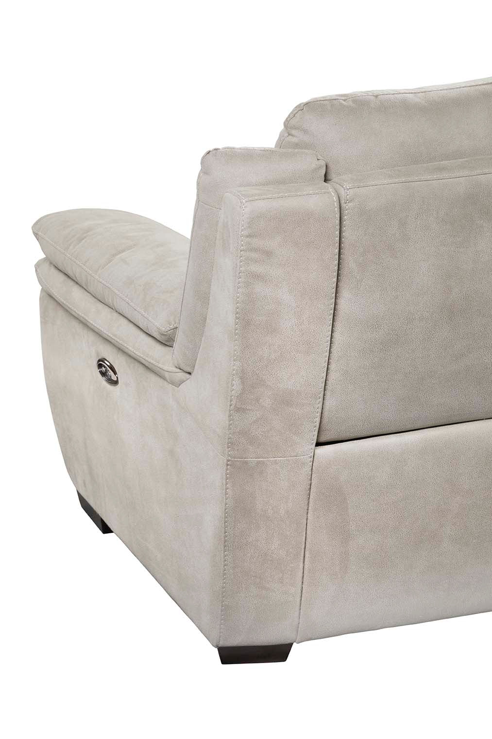 GBO - 3 Zit relax electrisch Kilimanjaro - Stof / Stof Antraciet - 216x98.0x90cm