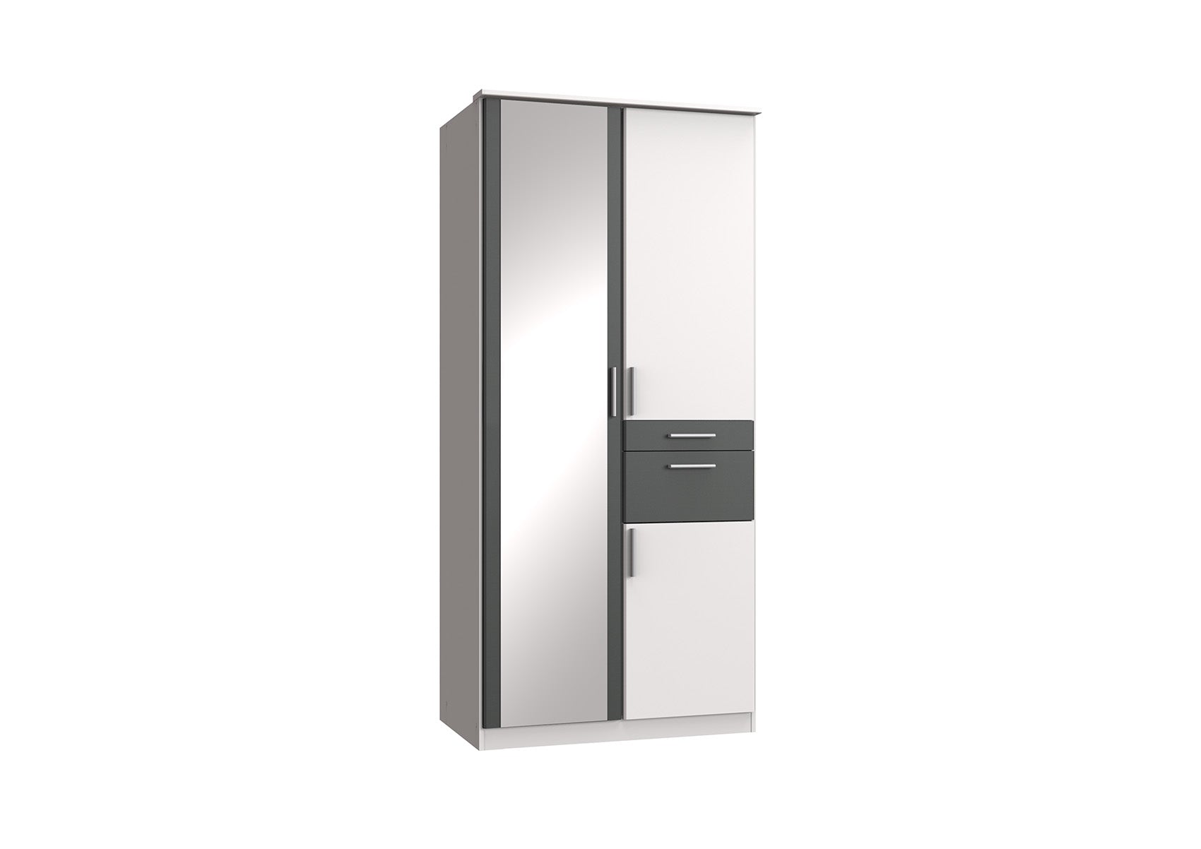 Wimex - Kleerkast Koblenz - T19614 - Wit - 91x199x58cm