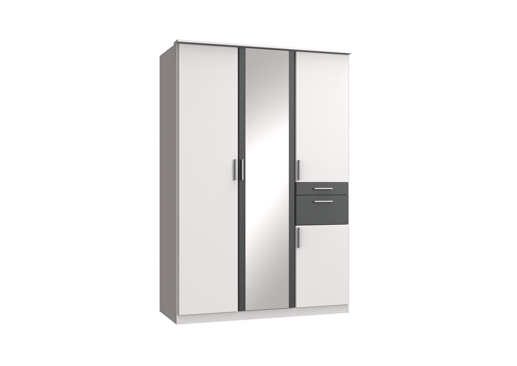 Wimex - Kleerkast Koblenz - T19615 - Wit - 135x199x58cm
