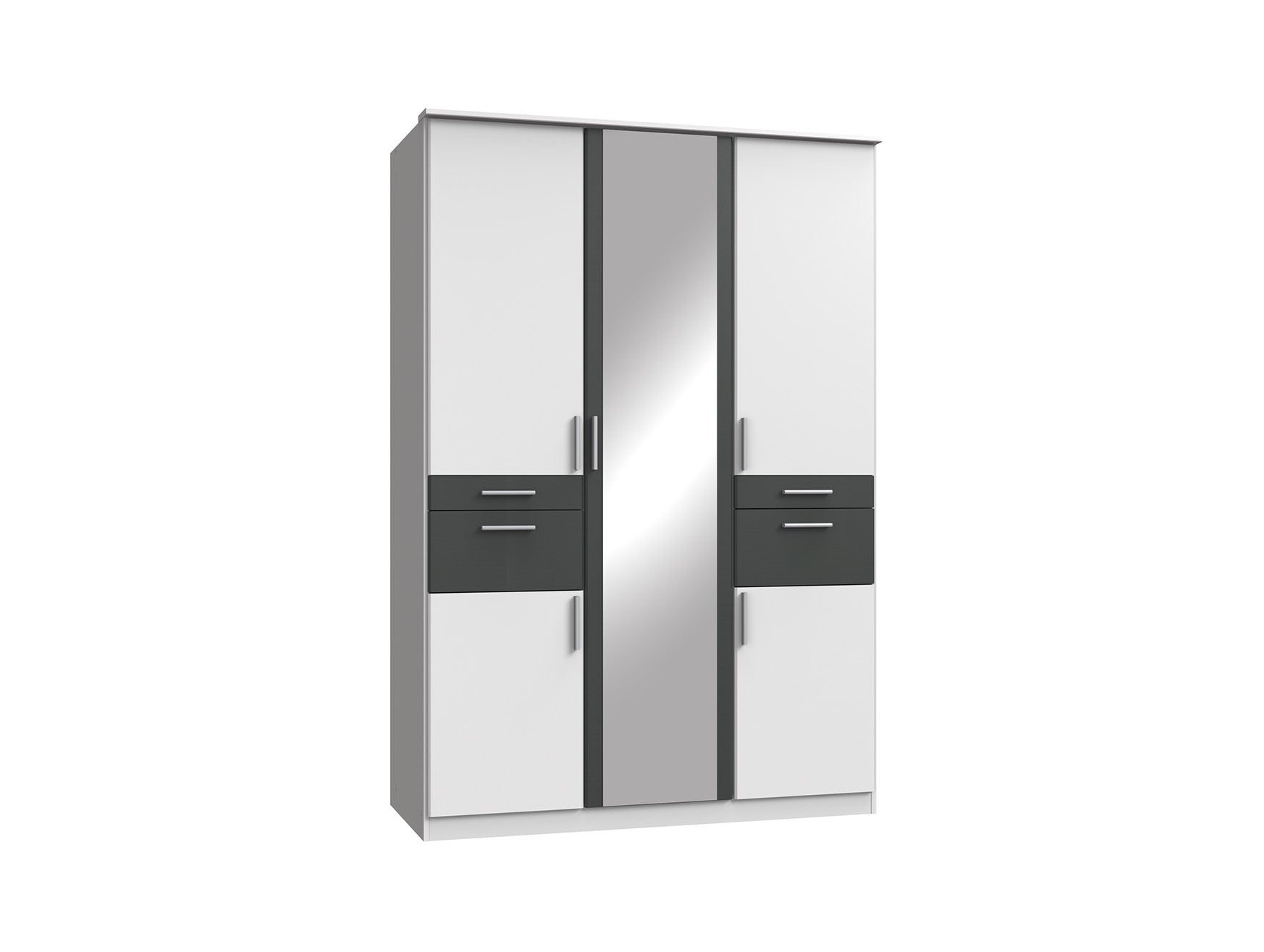 Wimex - Kleerkast Koblenz - T19616 - Wit - 135x199x58cm