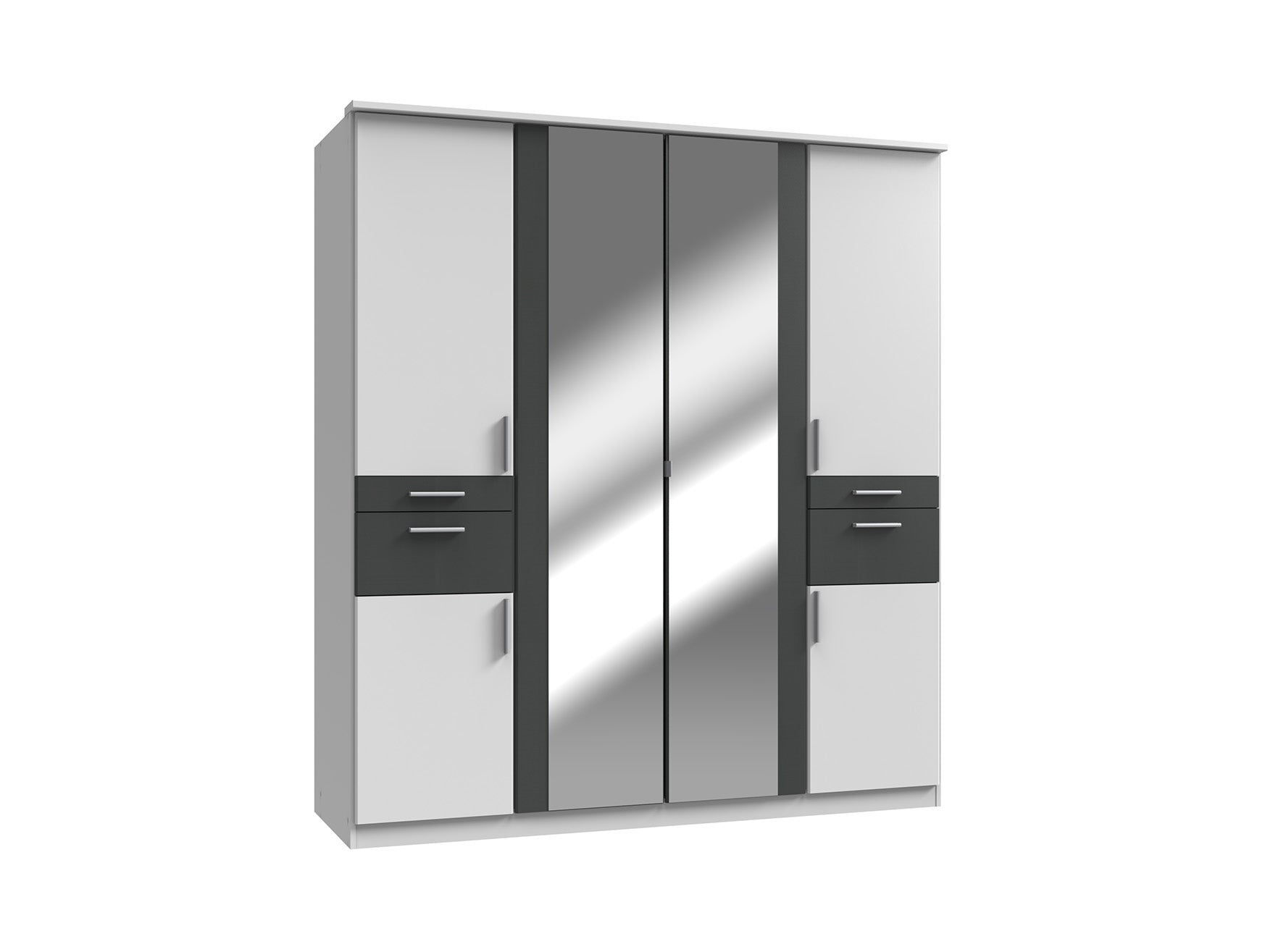 Wimex - Kleerkast Koblenz - T19617 - Wit - 179x199x58cm