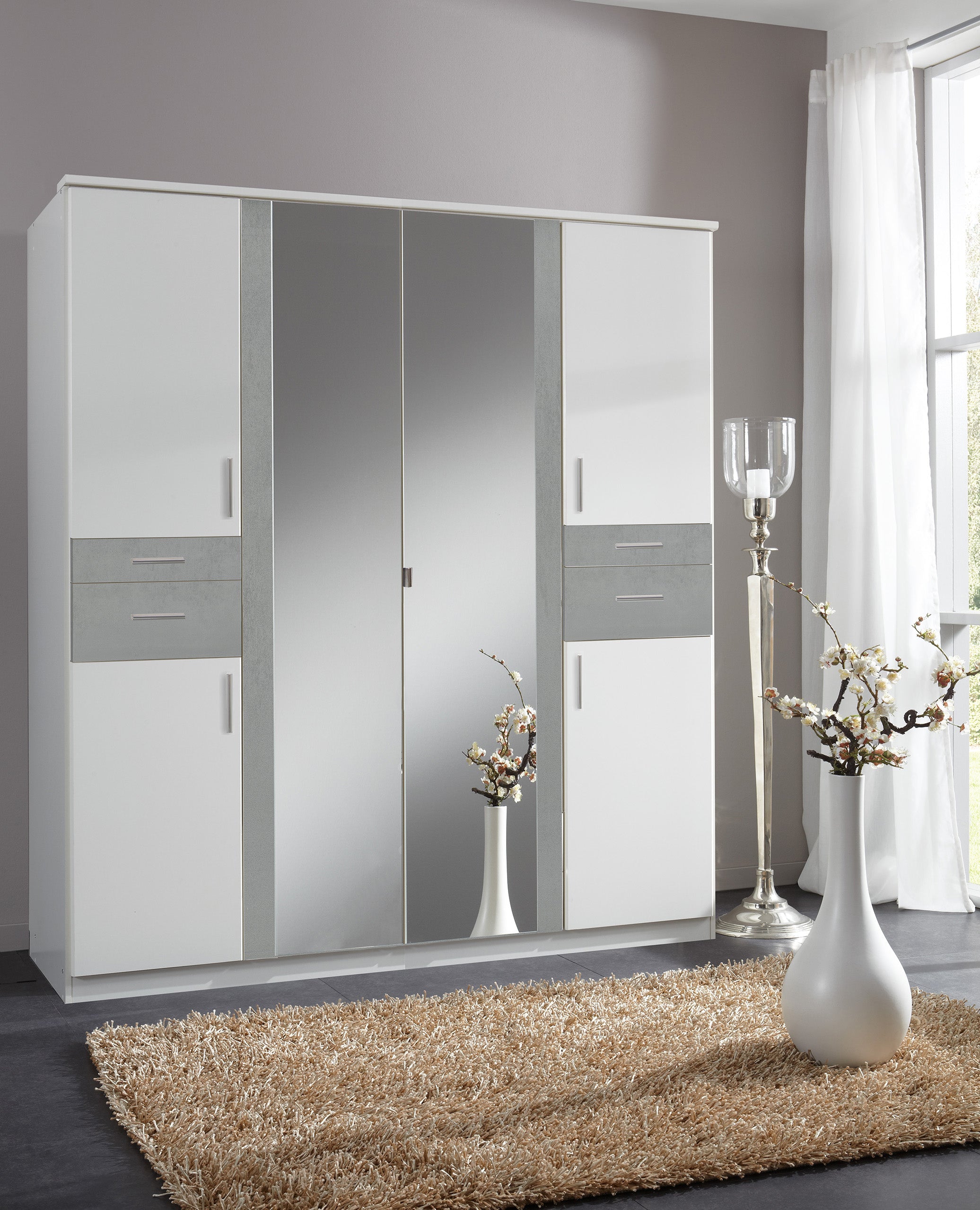Wimex - Kleerkast Koblenz - T23617 - Wit - 179x199x58cm