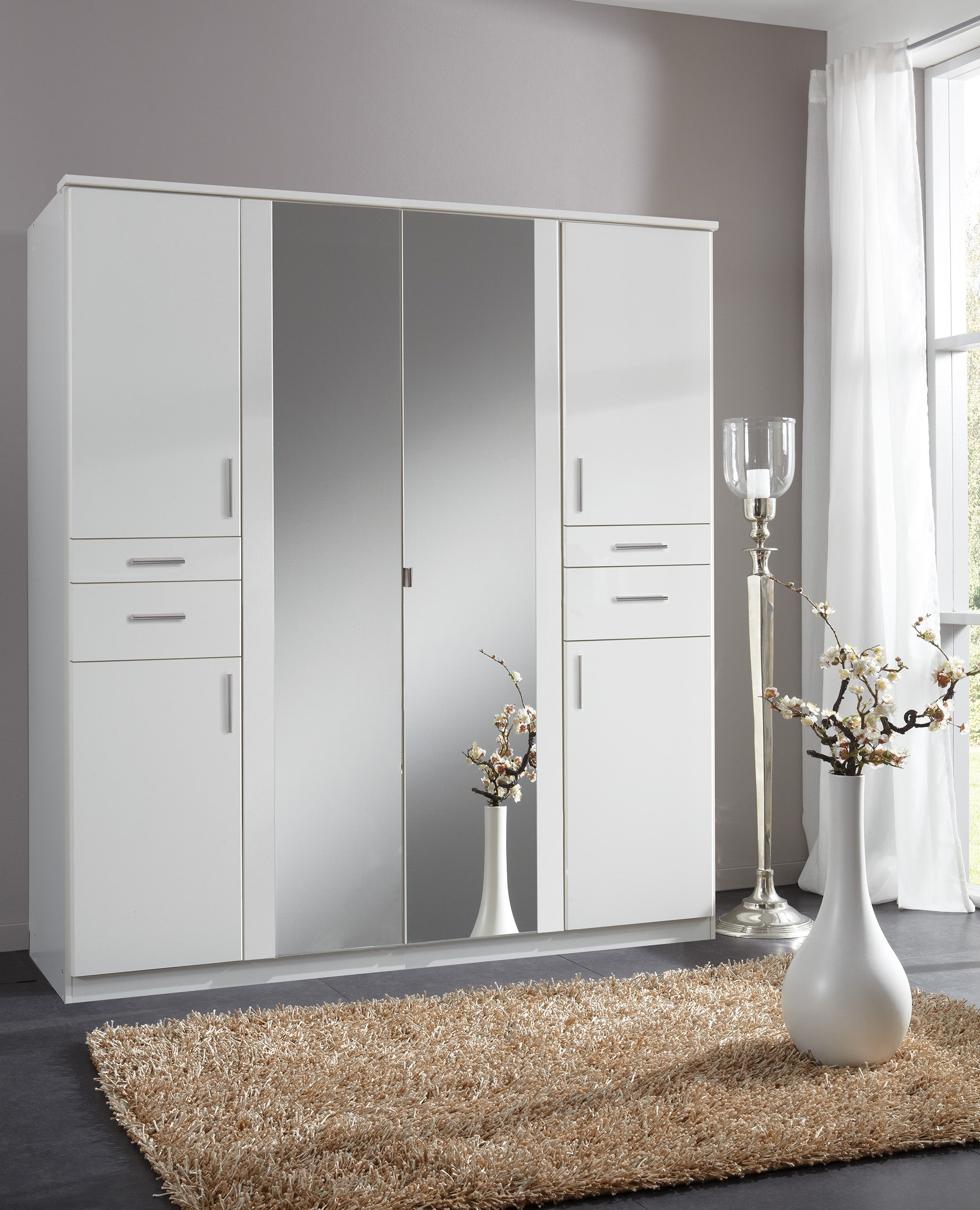 Wimex - Kleerkast Koblenz - T24617 - Wit - 179x199x58cm