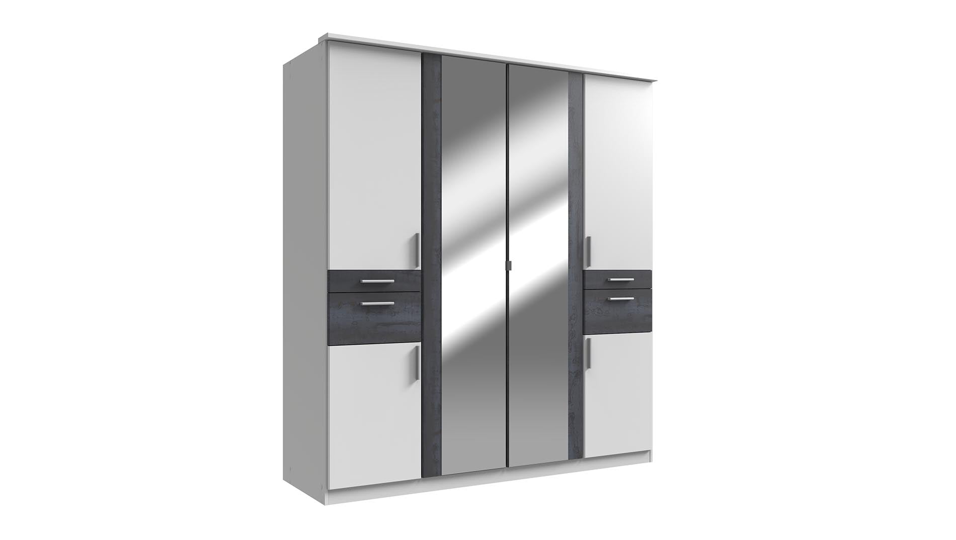 Wimex - Kleerkast Koblenz - T45617 - Wit - 179x199x58cm
