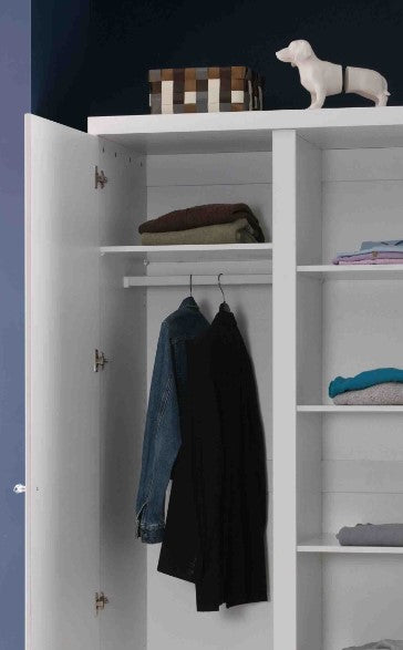 LARA 2-deurs kast met 1 extra hangroede