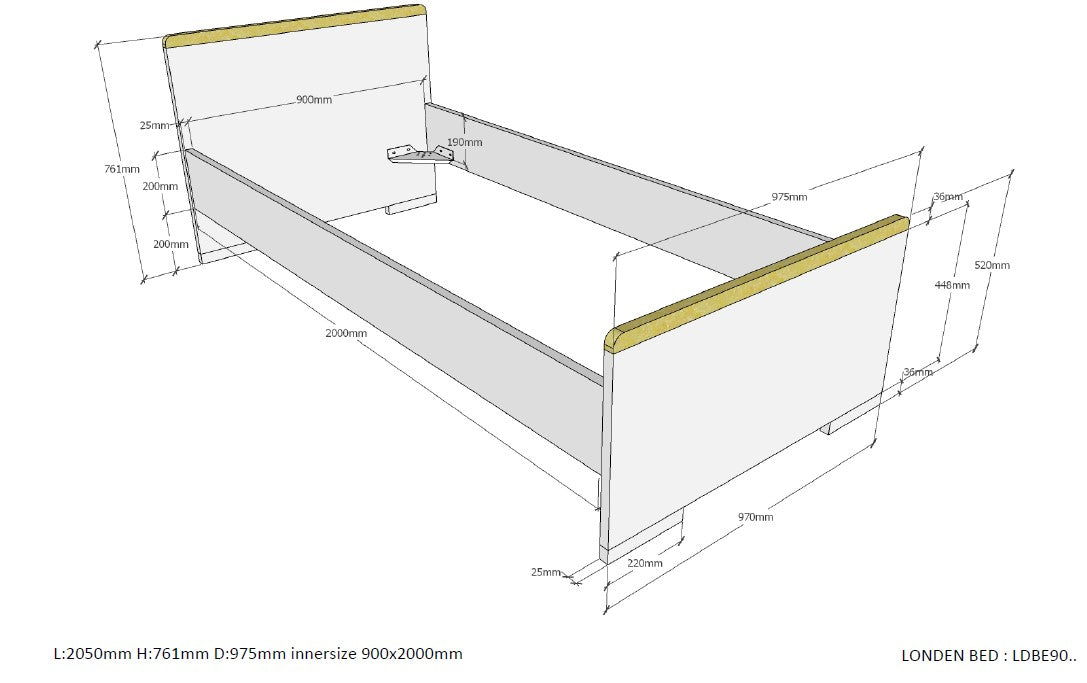 Deze LONDON combinatie in antraciet bestaat uit een bed (90x200) met nachtkastje, 2-deurs kleerkast en bureau met bijhorende rolcontainer.