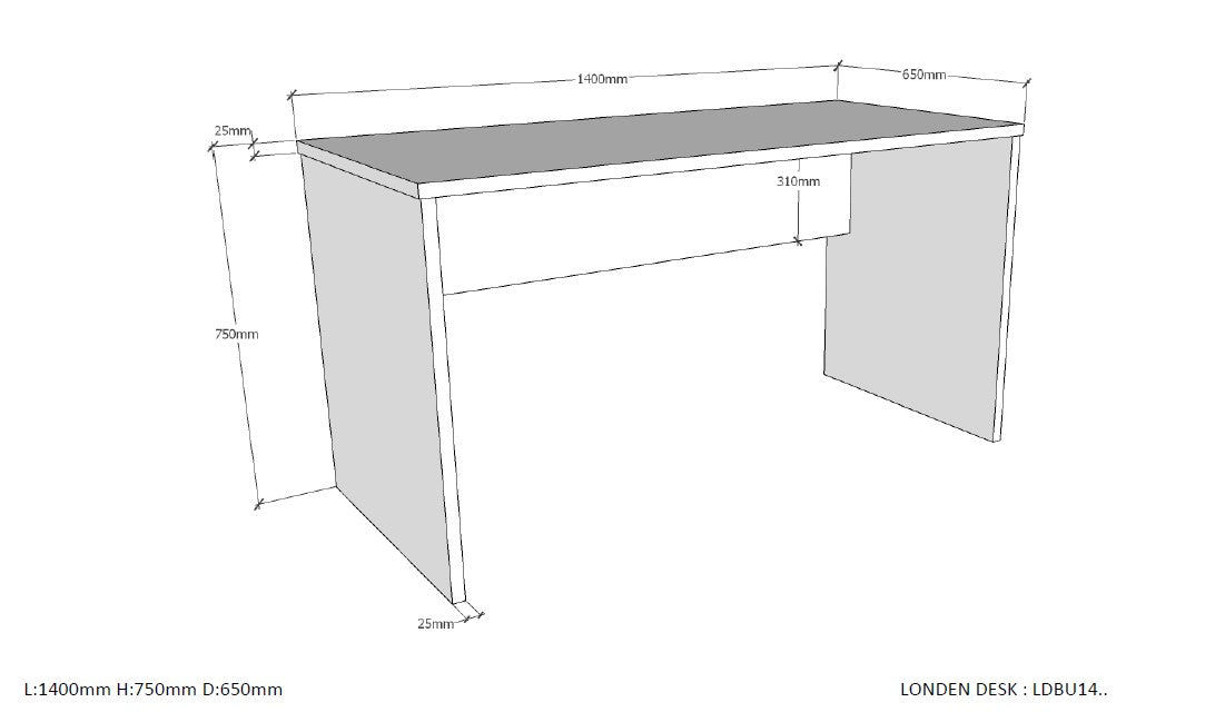 Deze LONDON combinatie in antraciet bestaat uit een bed (90x200) met rolbed, nachtkastje, 2-deurs kleerkast, bureau met bijhorende rolcontainer en boekenkast.