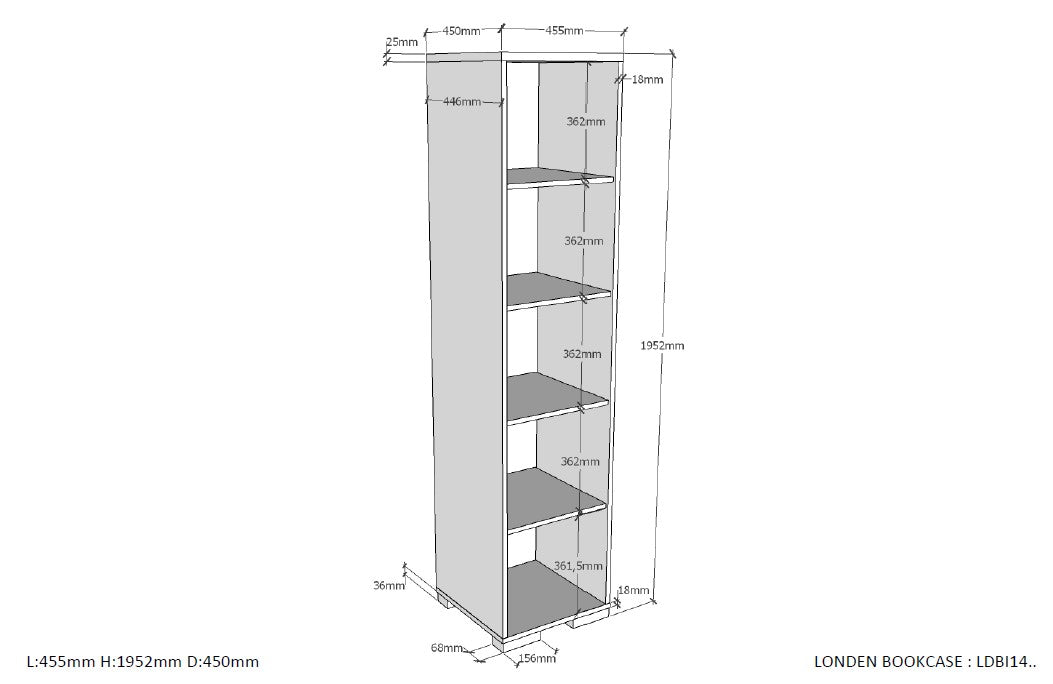 Deze LONDON combinatie in antraciet bestaat uit een bed (90x200) met rolbed, nachtkastje, 2-deurs kleerkast, bureau met bijhorende rolcontainer en boekenkast.