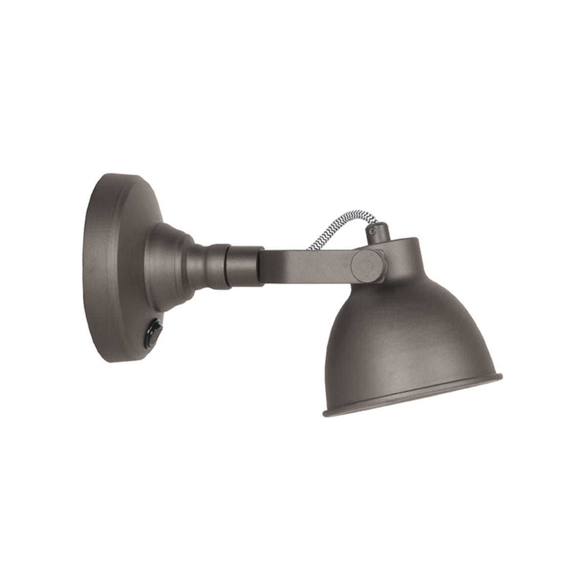 LABEL51 Wandlamp Bow - Grijs - Metaal - M