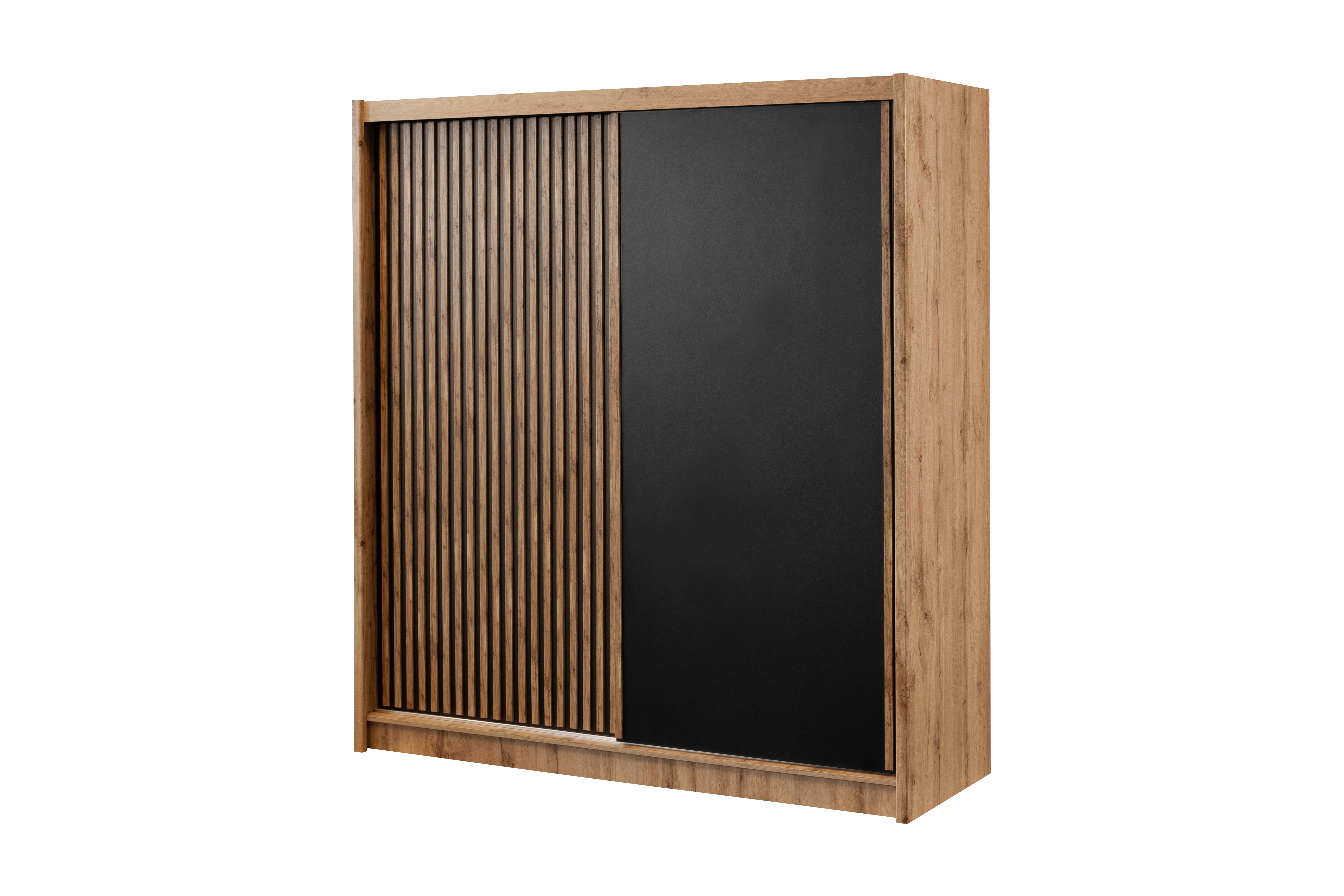 2BM - Kleerkast Schuifdeuren - Wotan eik - 203xh215x60,5cm