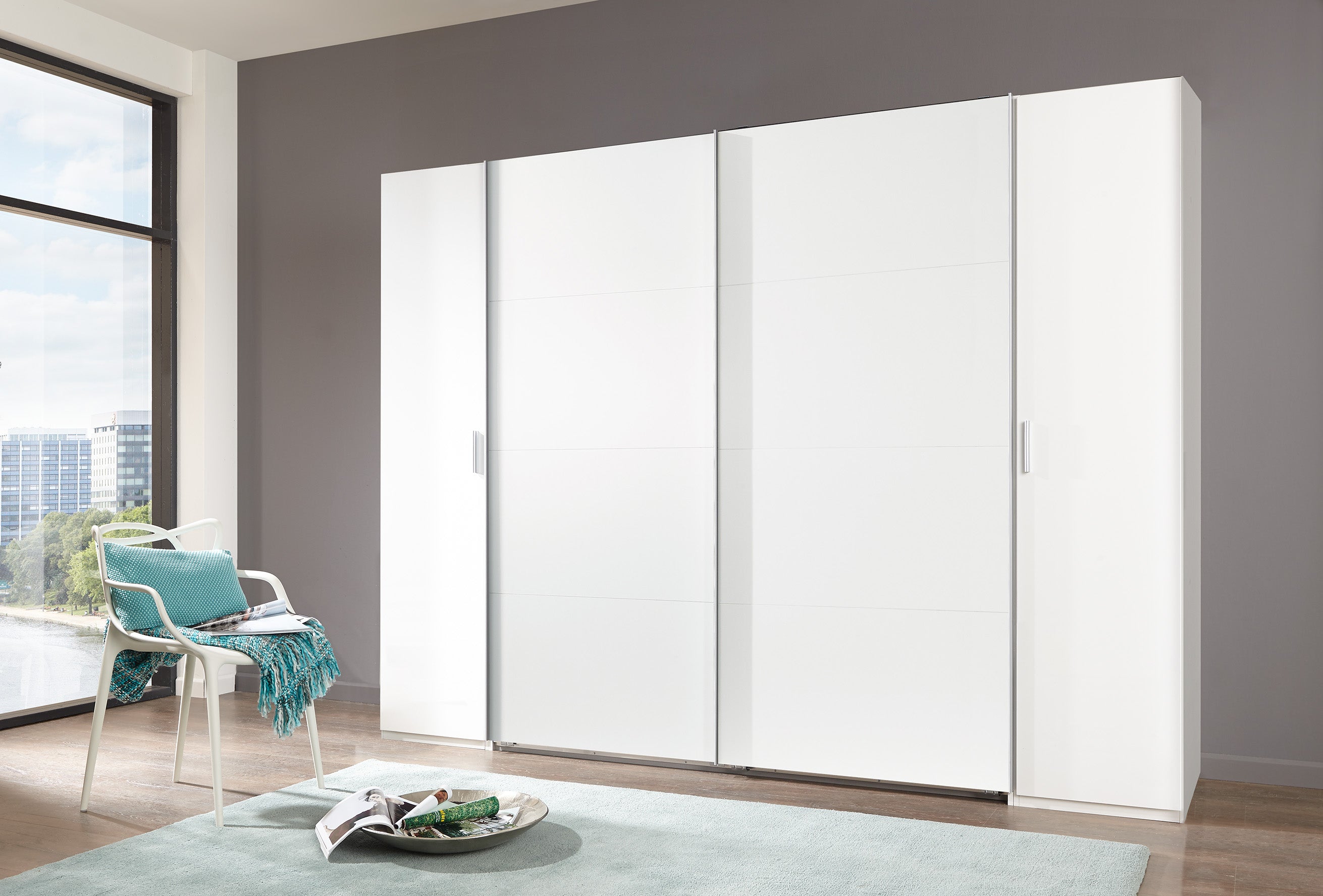 Wimex - Kleerkast Lotto - 480787 - Wit - 316x208x65cm