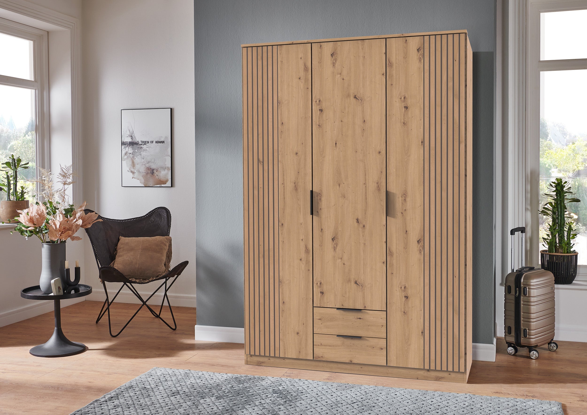 Wimex - Kleerkast Lubeck - T64472 - Artisan Eik - 135x199x58cm