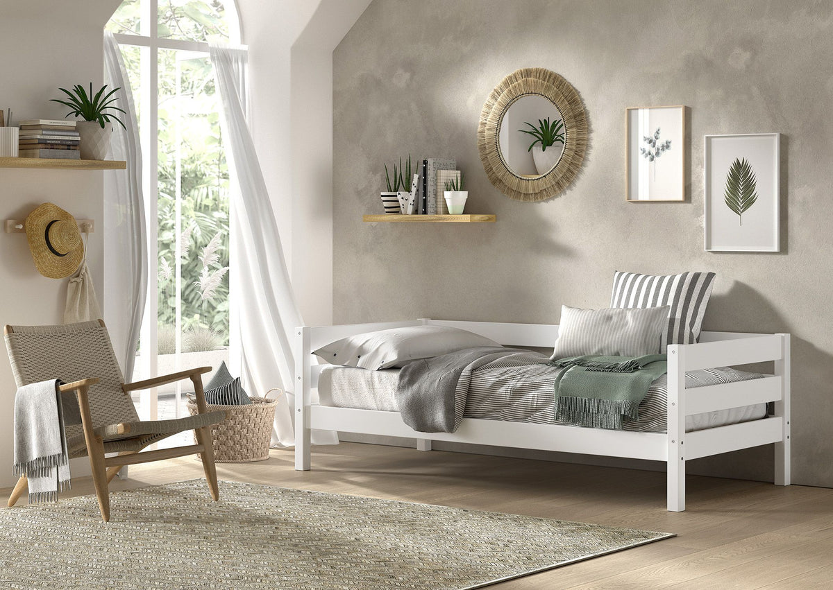 Vipack - Lit cabine MARGRIT - Naturel/blanc - 90x200 cm