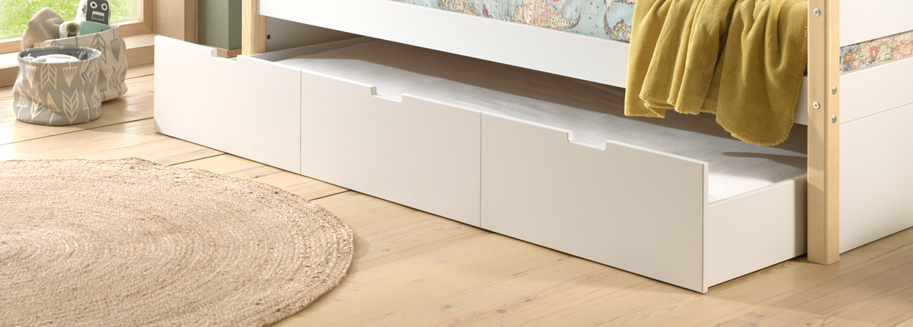 Vipack - Bedlade MARGRIT - Wit - 90x190 cm