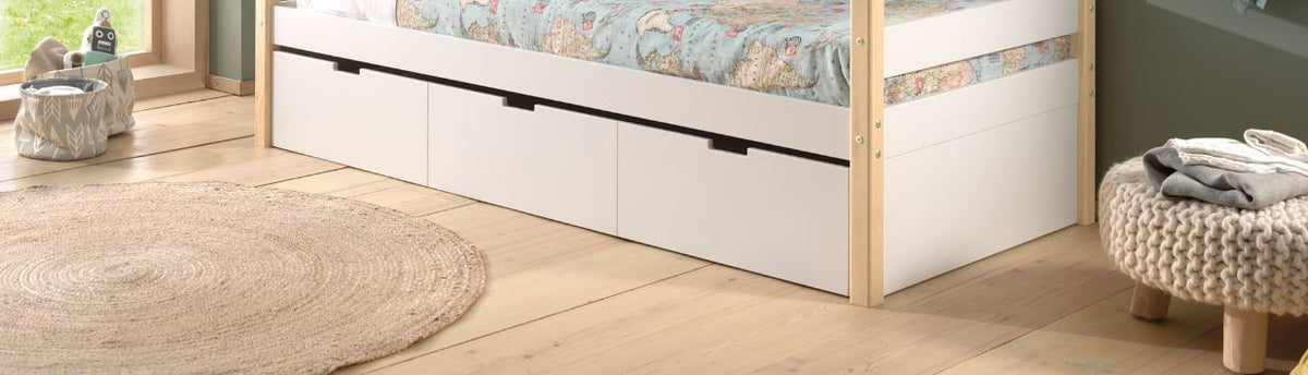 Vipack - Bedlade MARGRIT - Wit - 90x190 cm