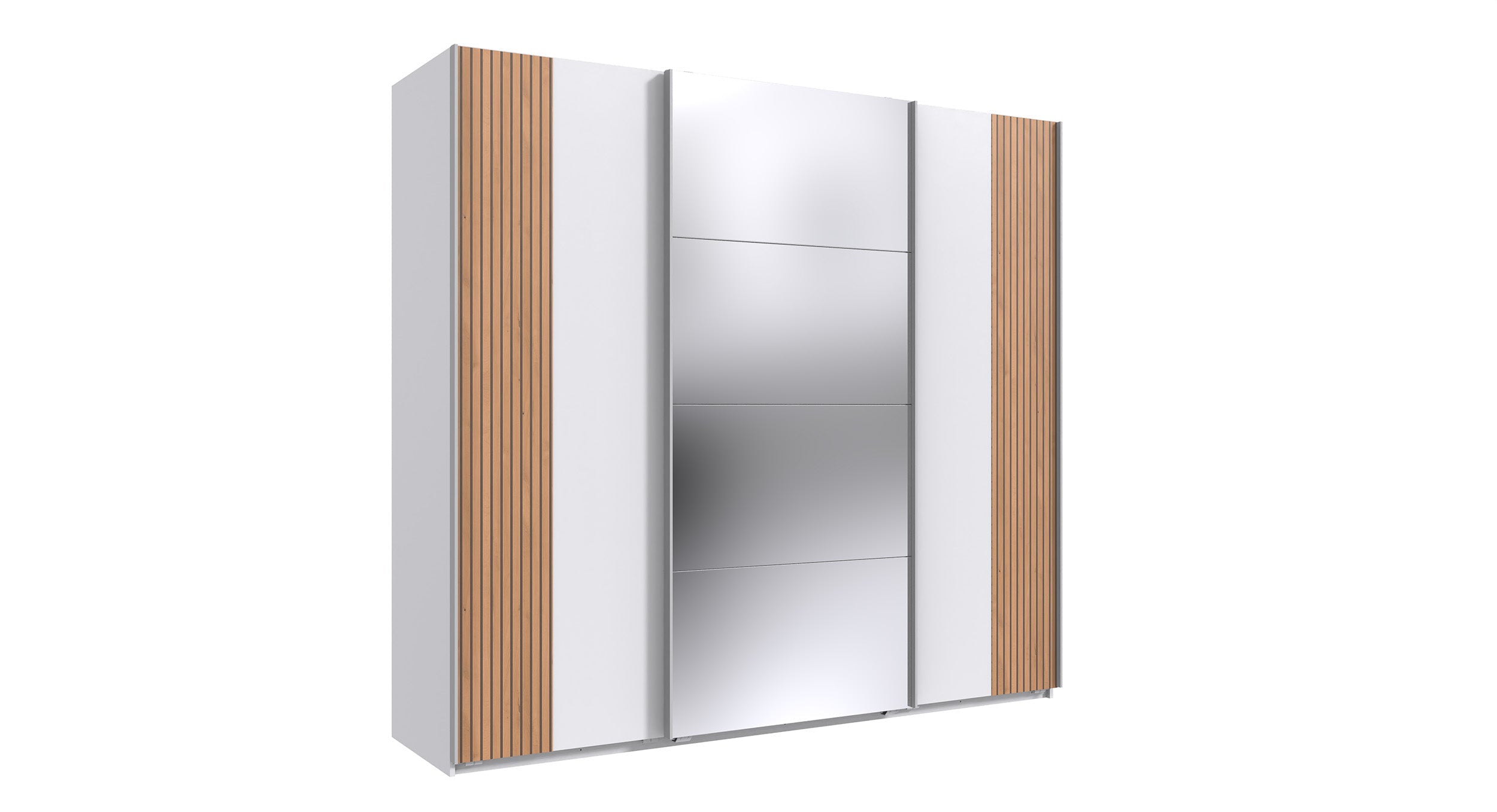 Wimex - Kleerkast Malaga - E35643 - Wit/Artisan Eik - 225x208x64cm