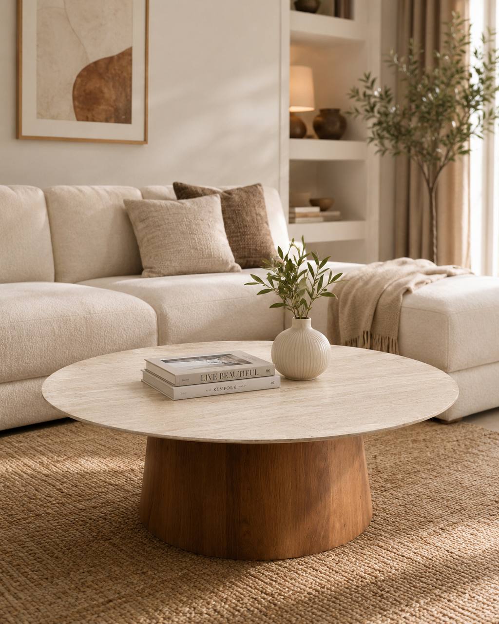 2BM - Salontafel Marbella - Rond - 80 cm x H40 cm