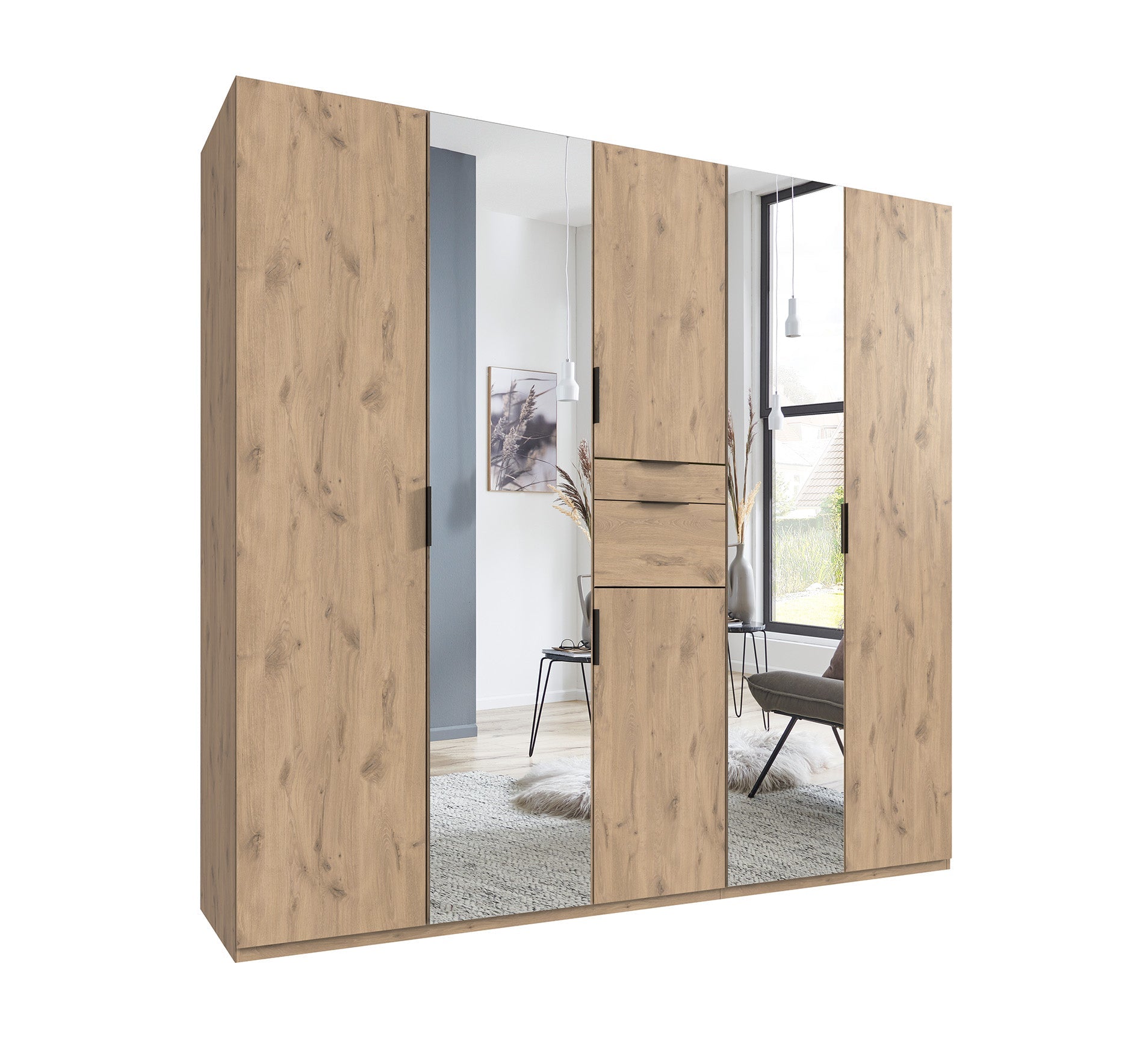 Wimex - Kleerkast Moldau - D49244 - Viking Eik - 225x208x58cm
